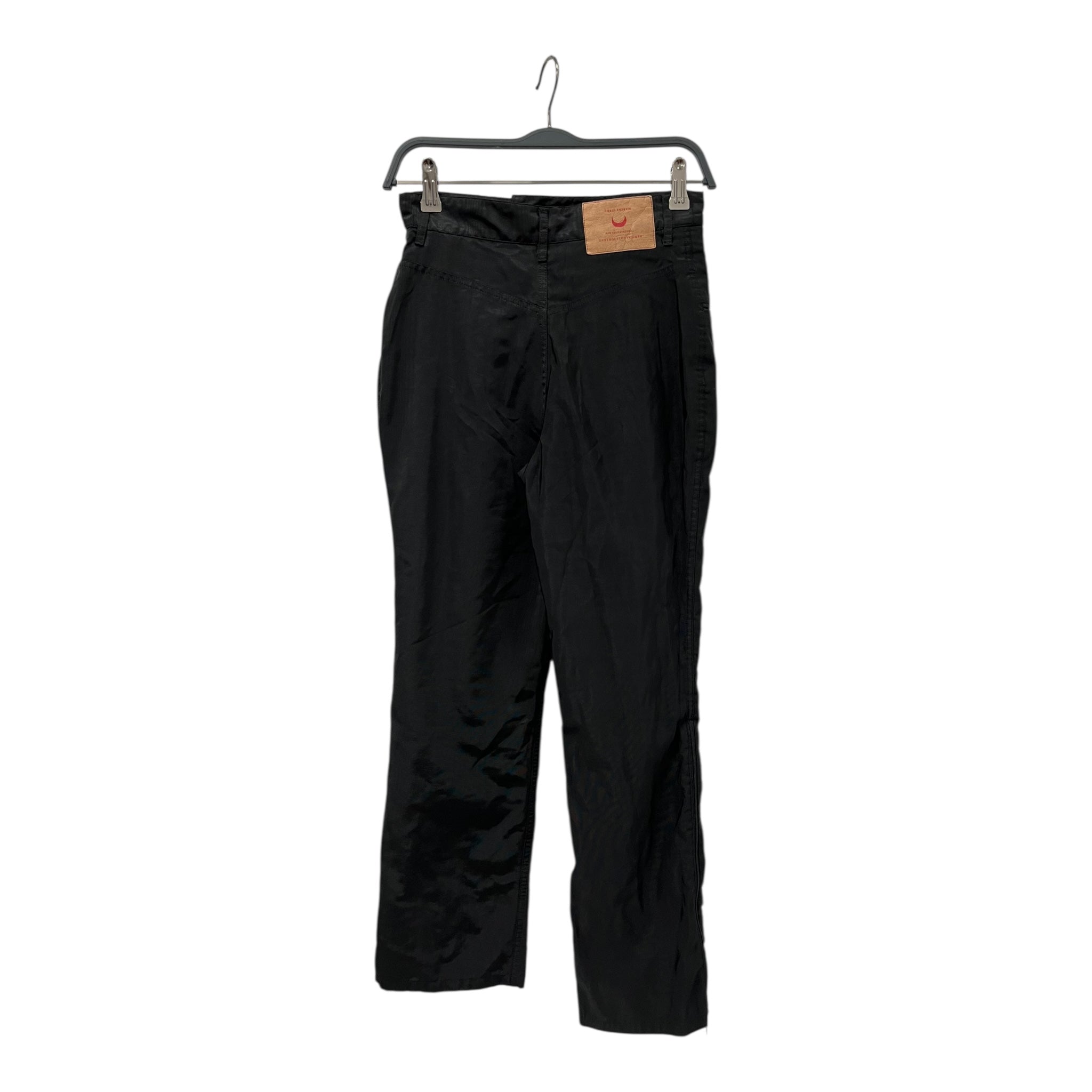 MARINE SERRE/Pants/S/Cotton/BLK/ZIPPER ON BOTTOM view 2
