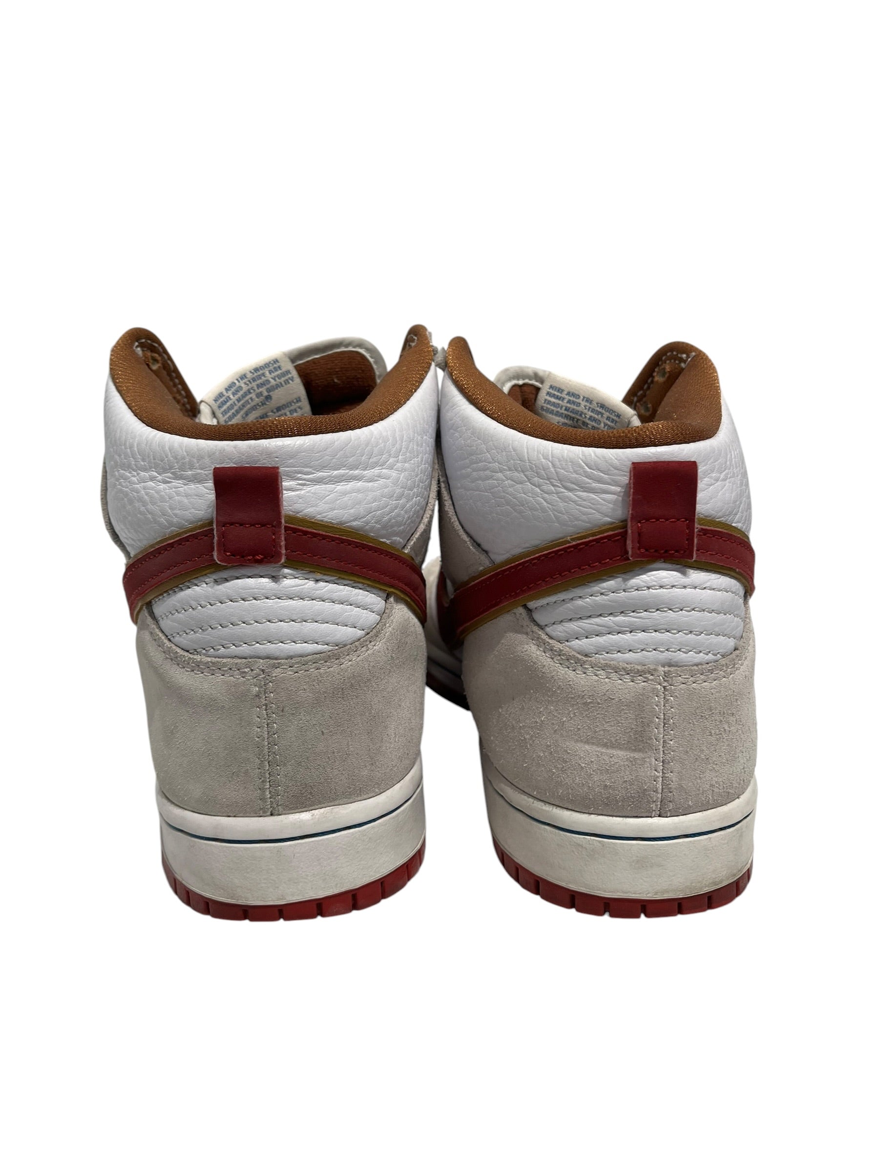 NIKE/SB DUNK HIGH/Hi-Sneakers/US 9/Leather/WHT/CV9499-100 view 4