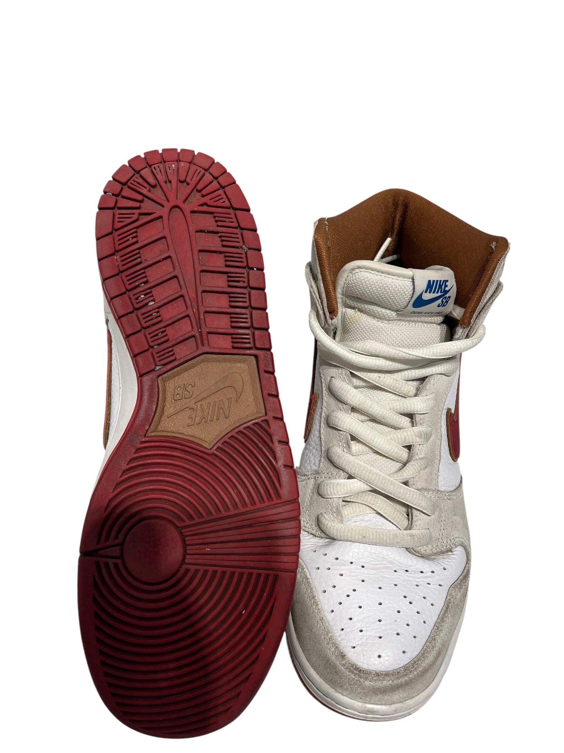 NIKE/SB DUNK HIGH/Hi-Sneakers/US 9/Leather/WHT/CV9499-100 view 3
