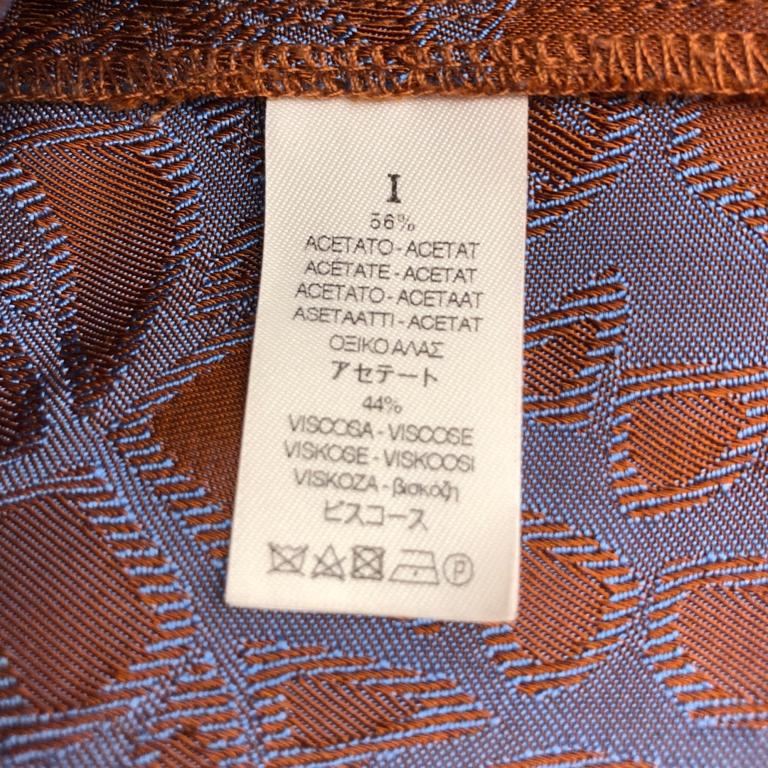 FORTE FORTE/T-Shirt/Floral Pattern/ORN/orange blue aop slip top view 4