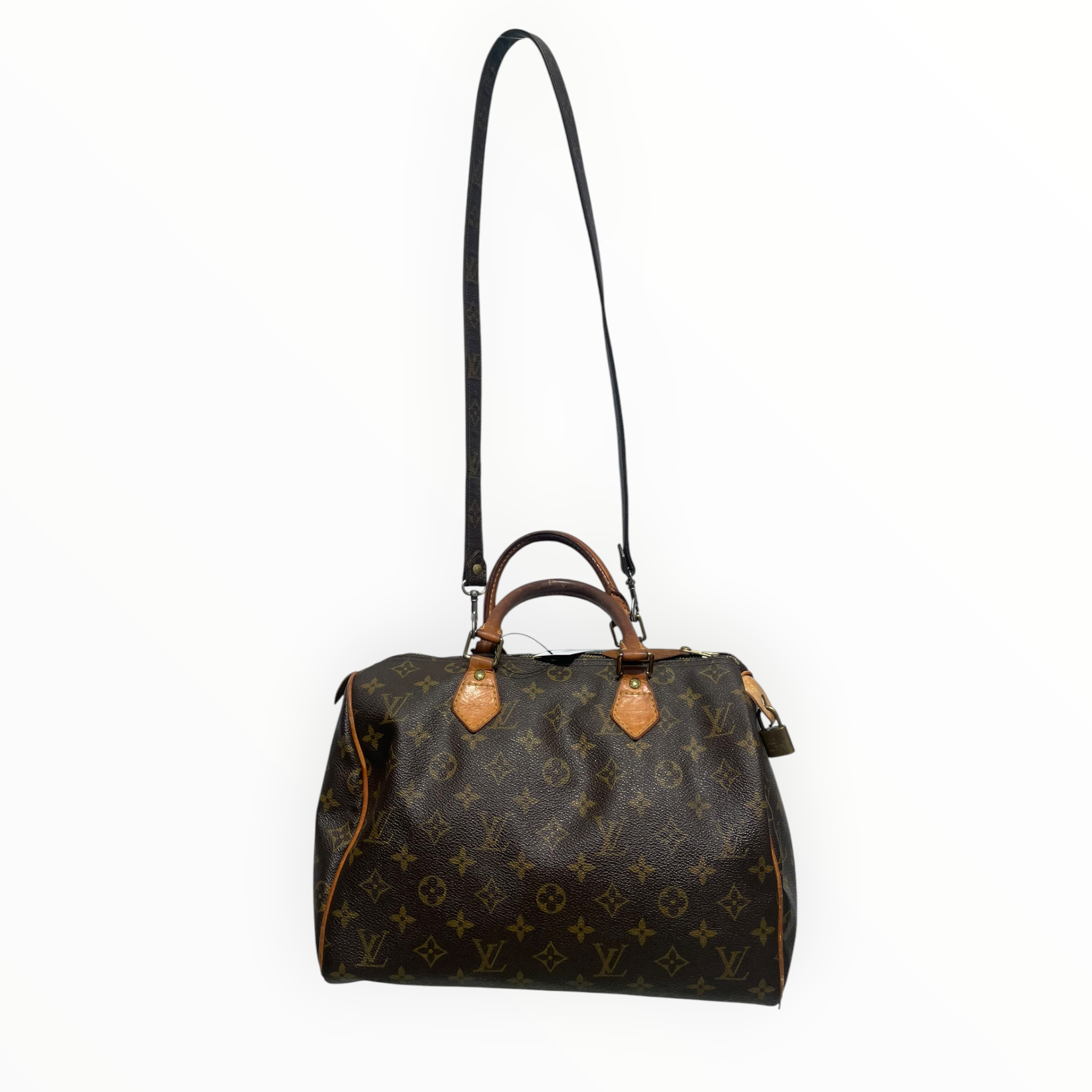 LOUIS VUITTON/Bag/Monogram/BRW/SPEEDY MONOGRAM W/ STRAP view 3