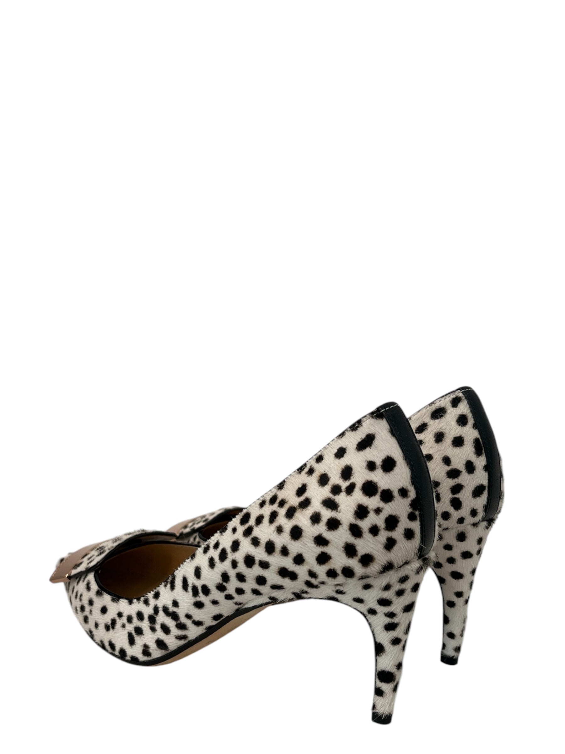 sergio rossi/Heels/EU 37.5/Animal Pattern/WHT/ROSEGLDTOPSPOTTEDPRNT view 2