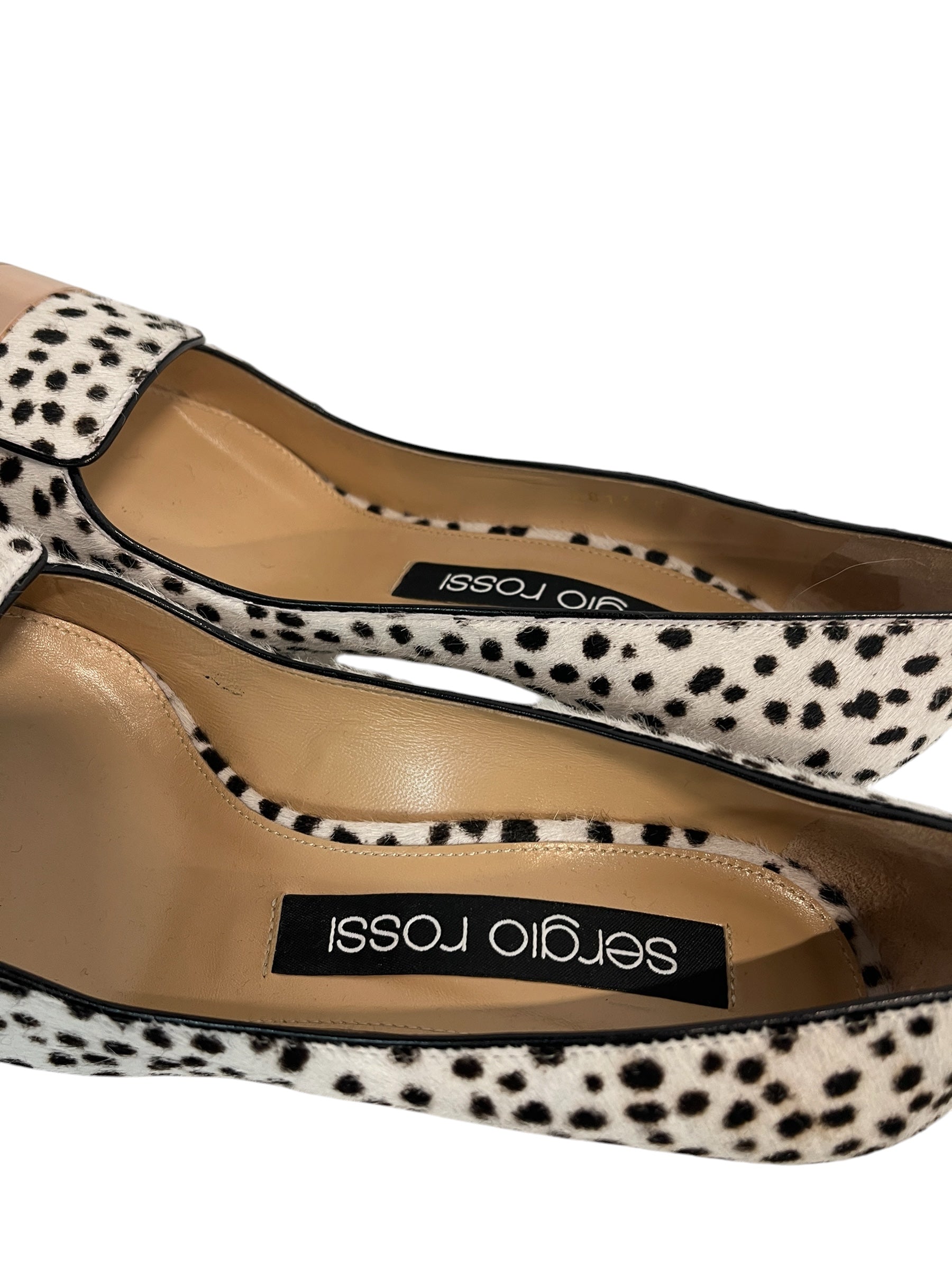 sergio rossi/Heels/EU 37.5/Animal Pattern/WHT/ROSEGLDTOPSPOTTEDPRNT view 3
