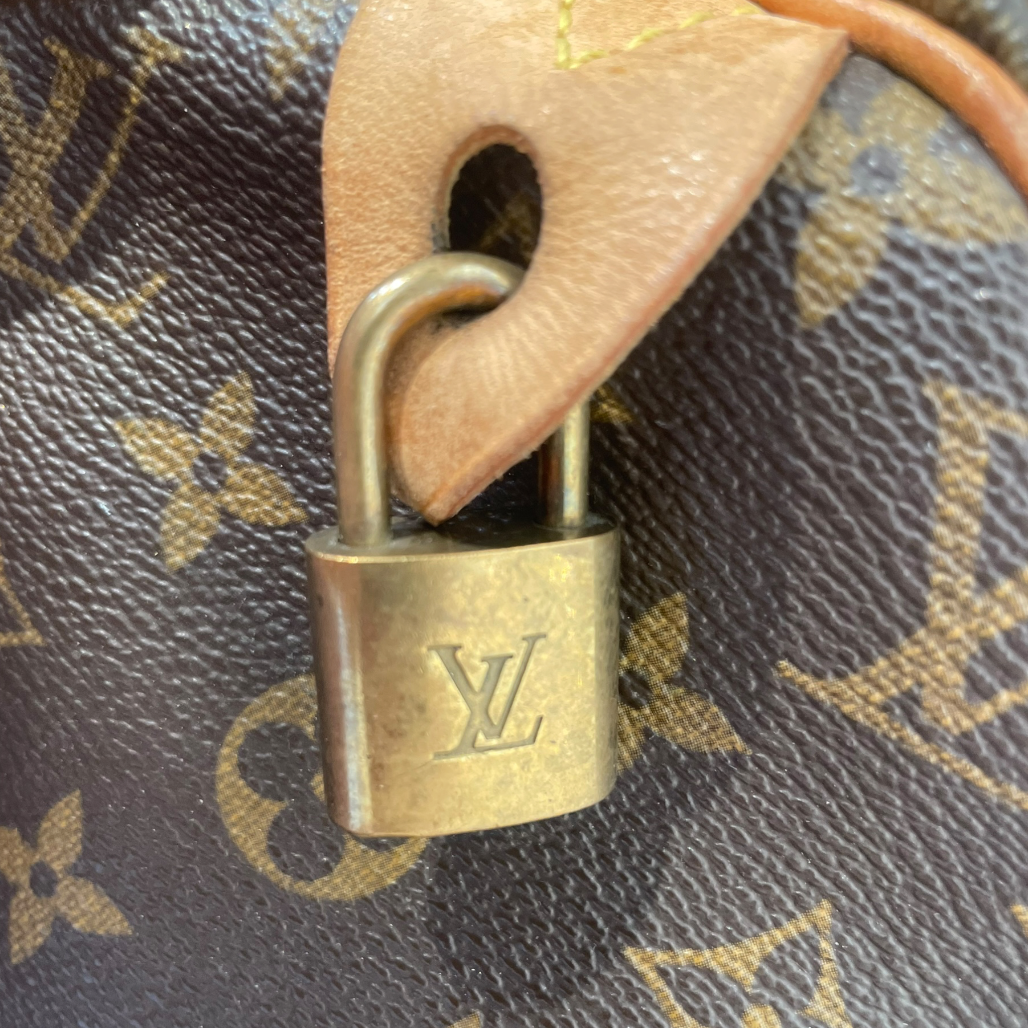 LOUIS VUITTON/Bag/Monogram/BRW/SPEEDY MONOGRAM W/ STRAP view 6