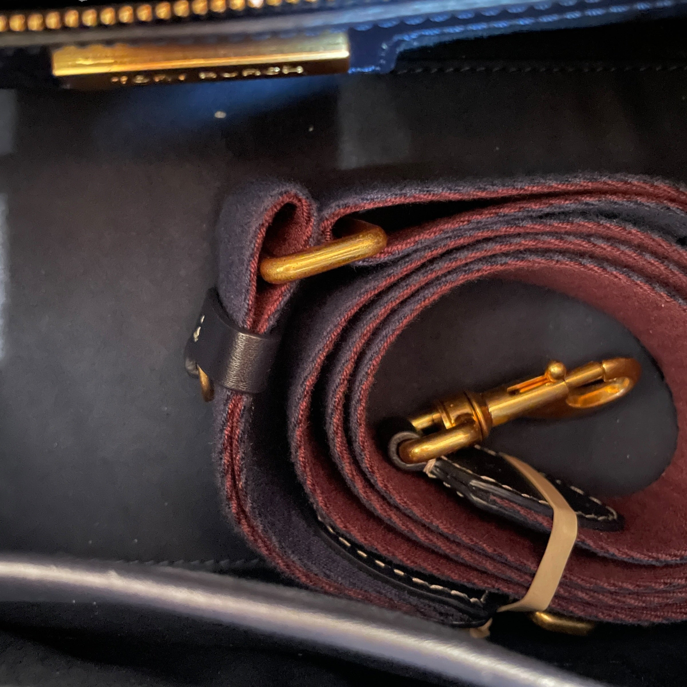 TORY BURCH/Boston Bag/Monogram/Cotton/NVY/T Jacquard view 6