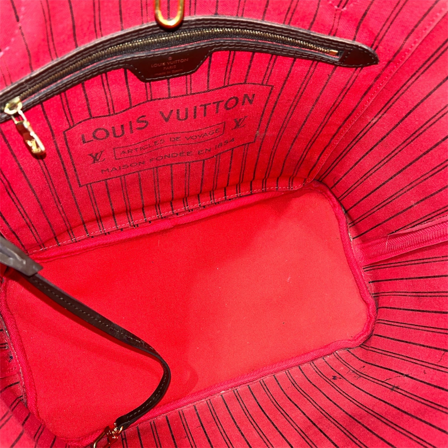 LOUIS VUITTON/Tote Bag/Gingham Check/BRW/GI4184 view 4