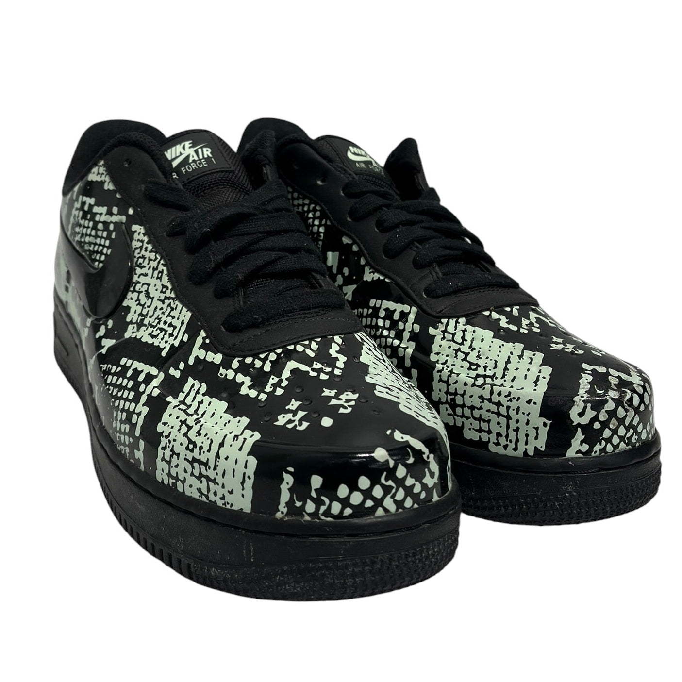 NIKE/AIR FORCE 1 FOAMPOSITE PRO CUP/Low-Sneakers/US 10/Animal Pattern/Leather/BLK/AJ3664-300 view 1