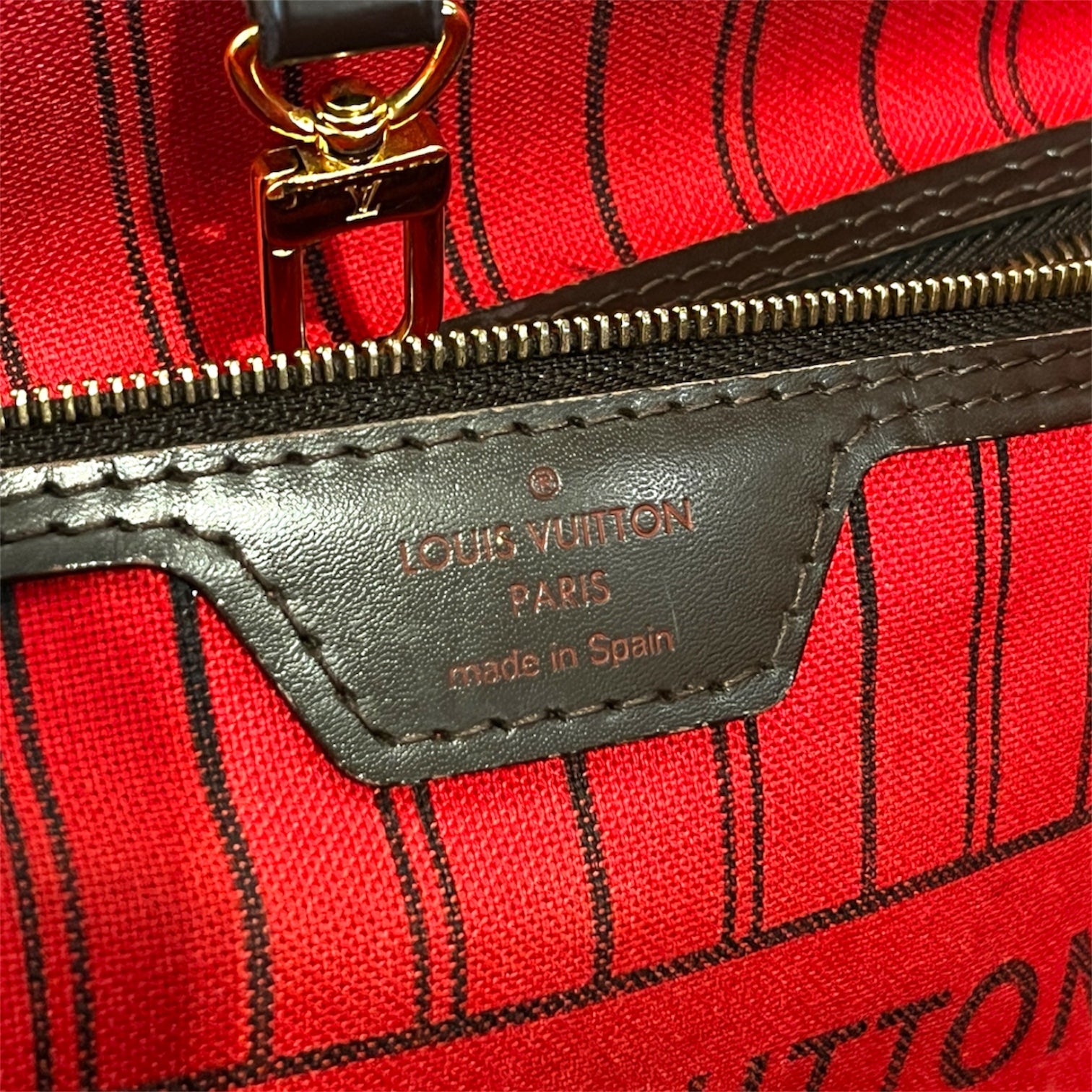 LOUIS VUITTON/Tote Bag/Gingham Check/BRW/GI4184 view 5