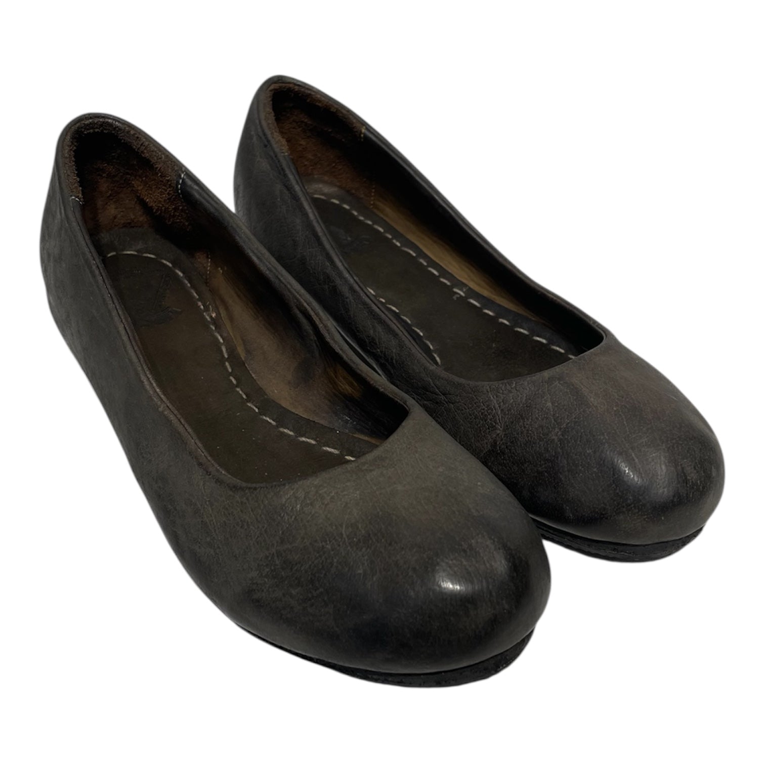 CHRISTIAN PEAU/Flat Shoes/EU 37/Leather/GRY/ view 1