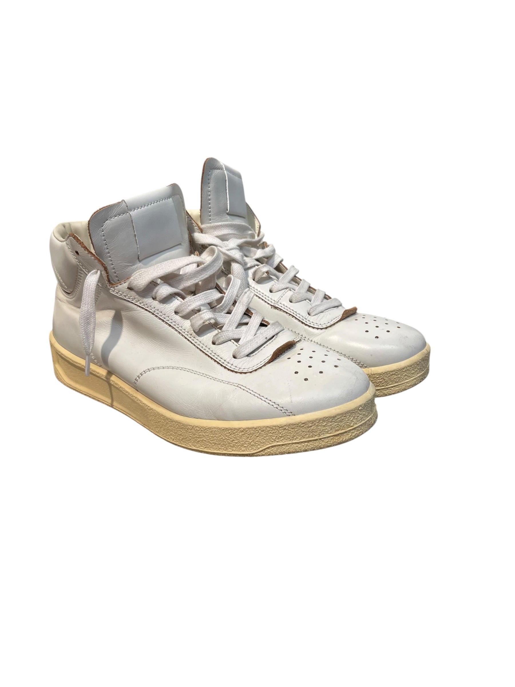 JIL SANDER/Hi-Sneakers/US 8.5/Leather/WHT/ view 1