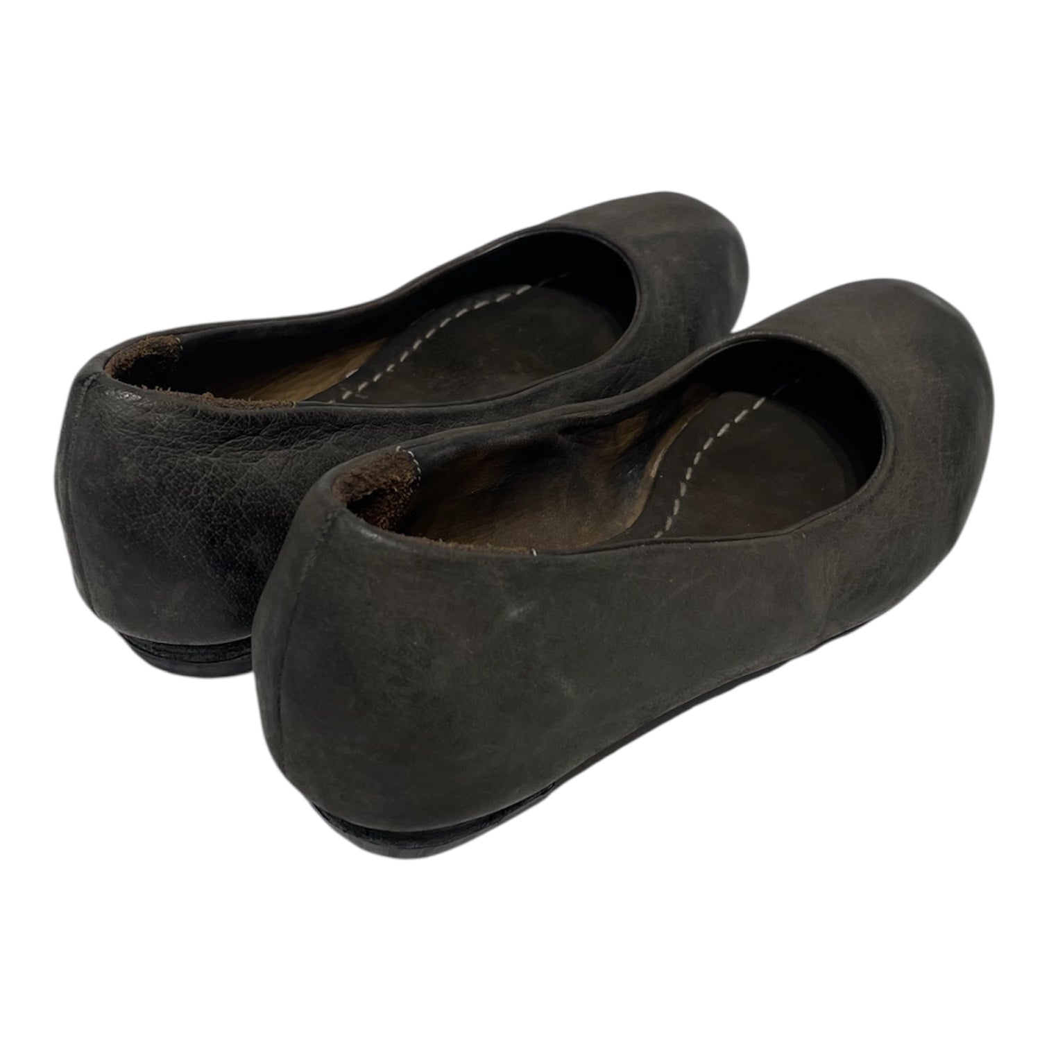 CHRISTIAN PEAU/Flat Shoes/EU 37/Leather/GRY/ view 2