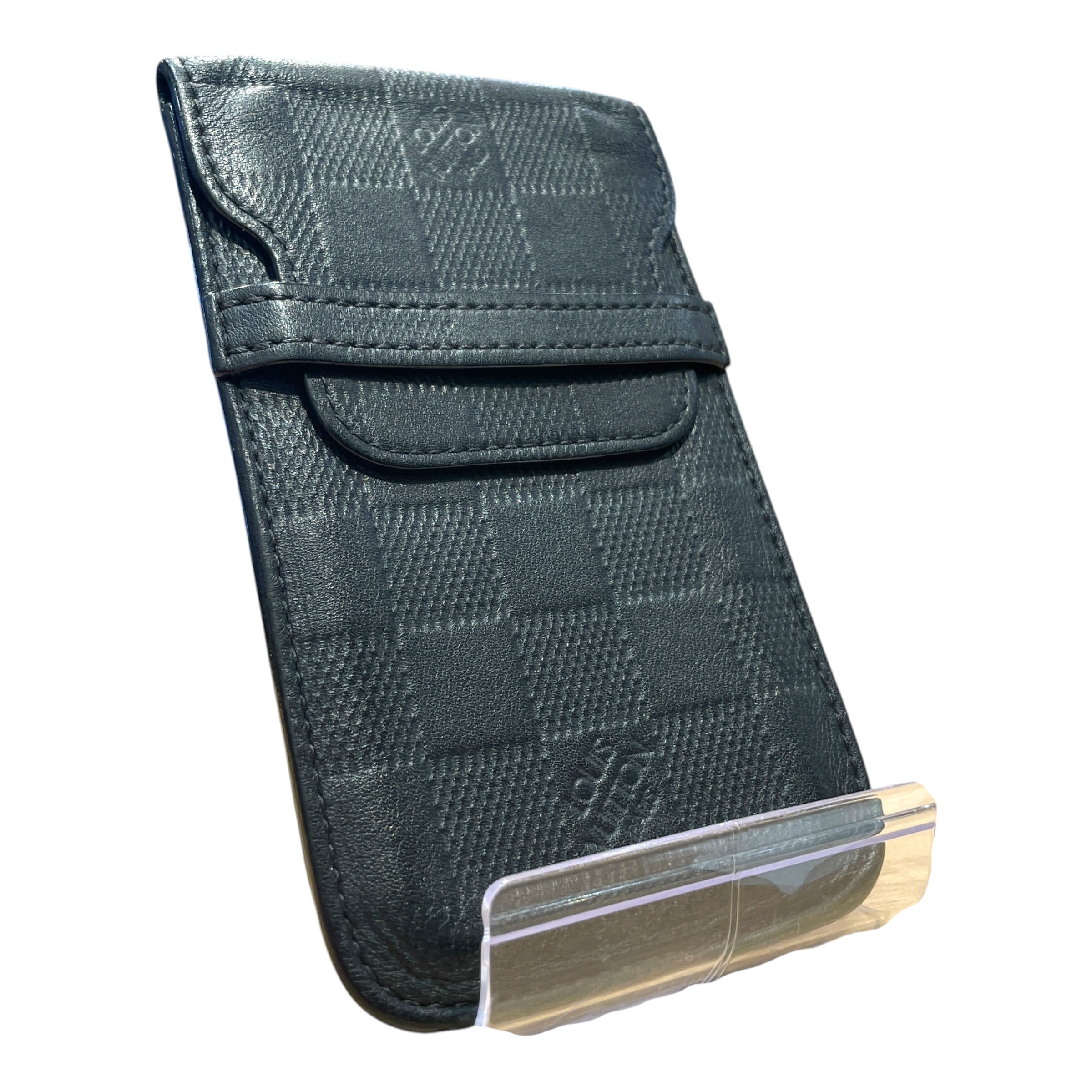 LOUIS VUITTON/Accessories/Monogram/Leather/BLK/M's/Damier Phone Case view 1