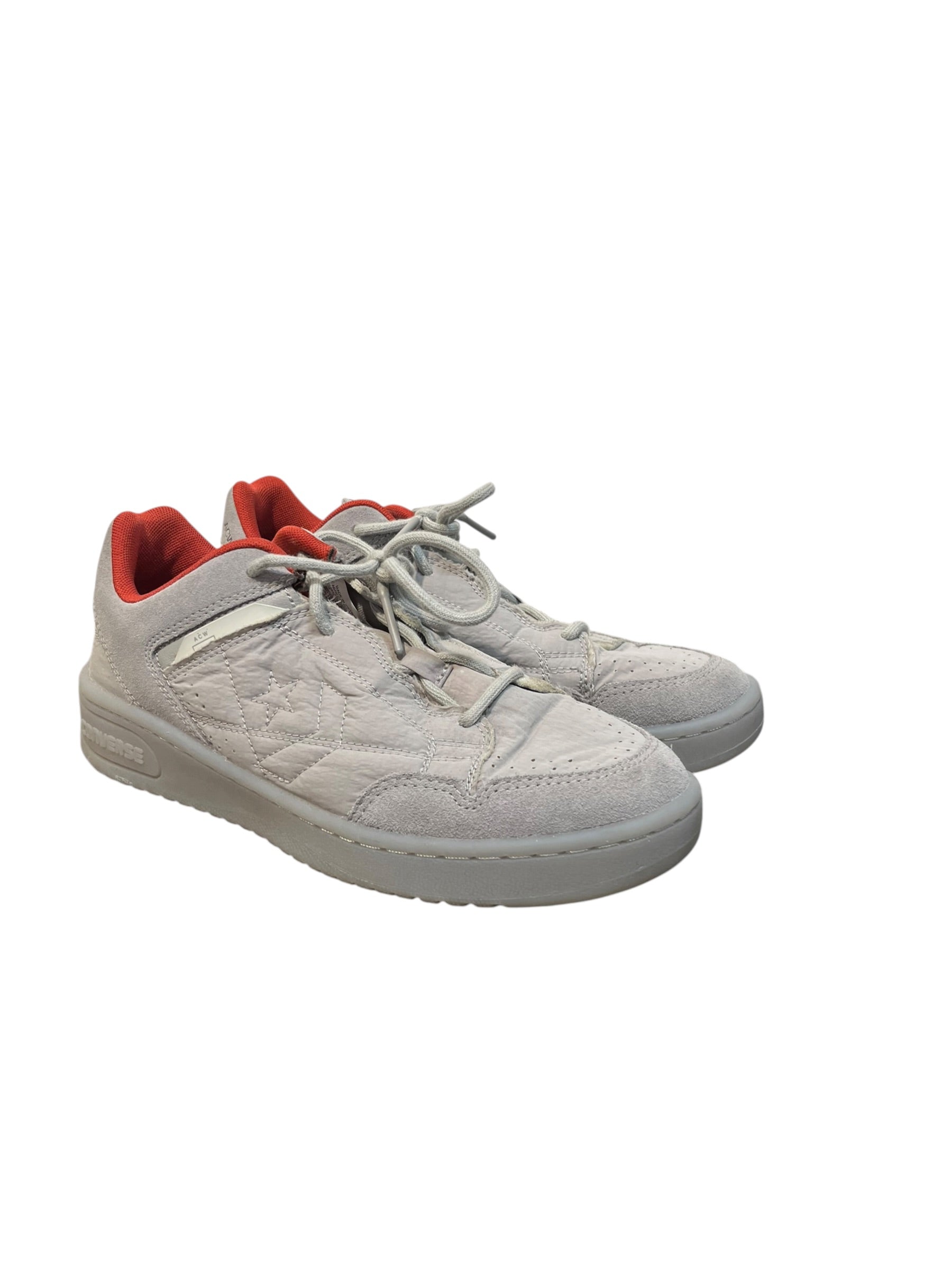 CONVERSE/A-COLD-WALL/Low-Sneakers/US 9/Cotton/GRY/red interior 'ACW_CNVS' view 1