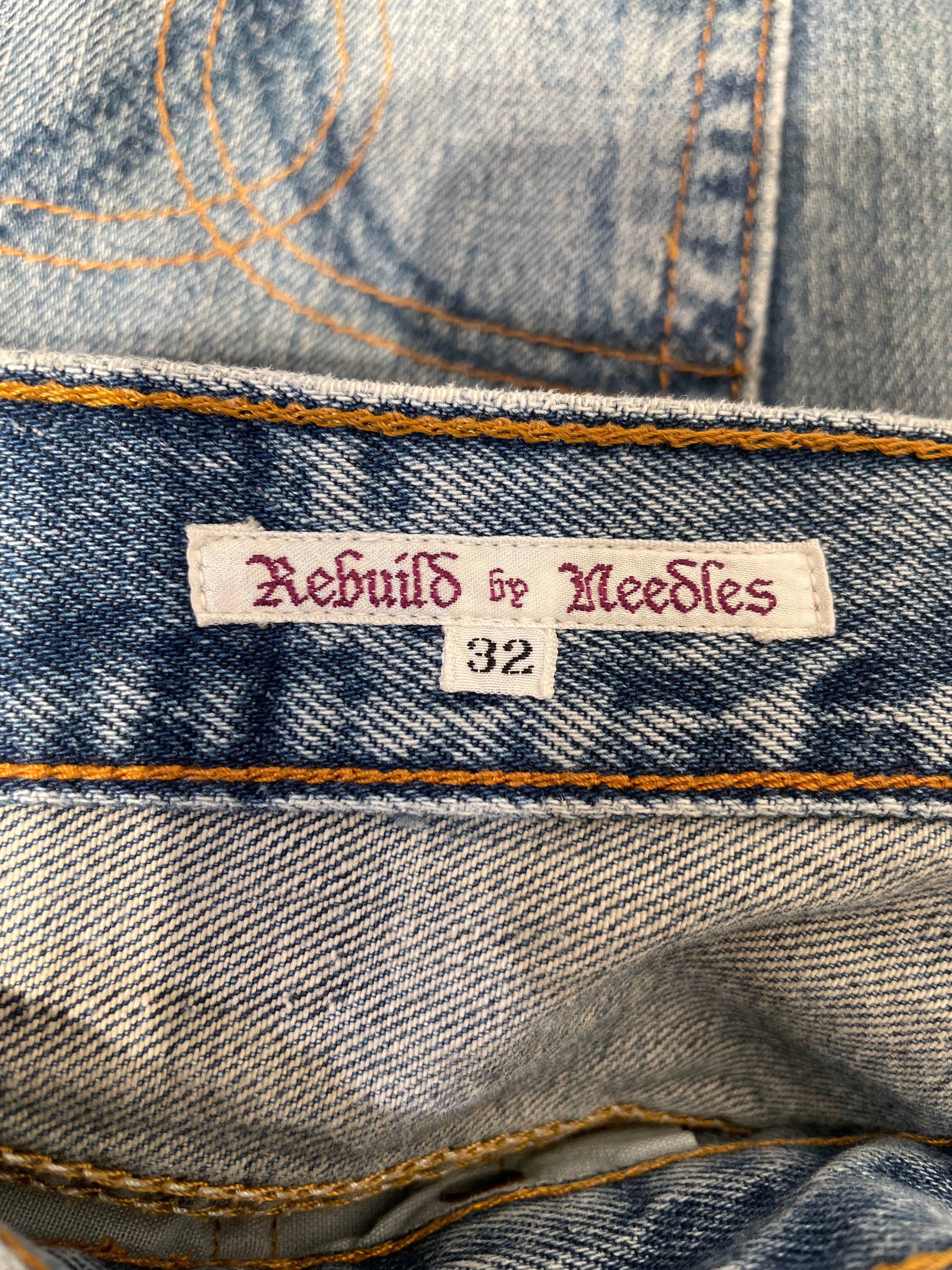 Rebuild by Needles/Pants/32/Denim/BLU/REWORKED JEANS view 3