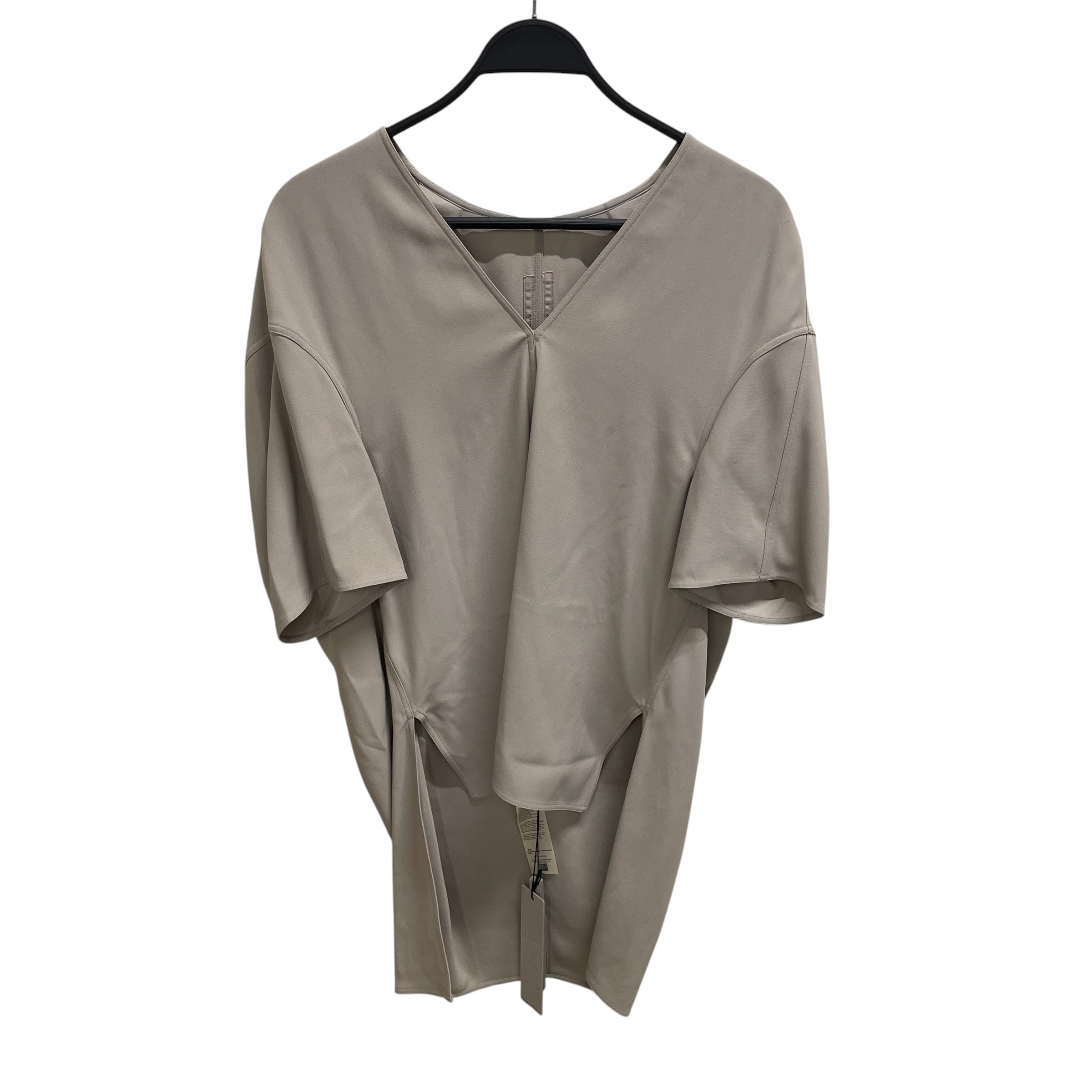 Rick Owens/3|4 T-Shirt/2/Silk/CRM/v-neck pearl view 1