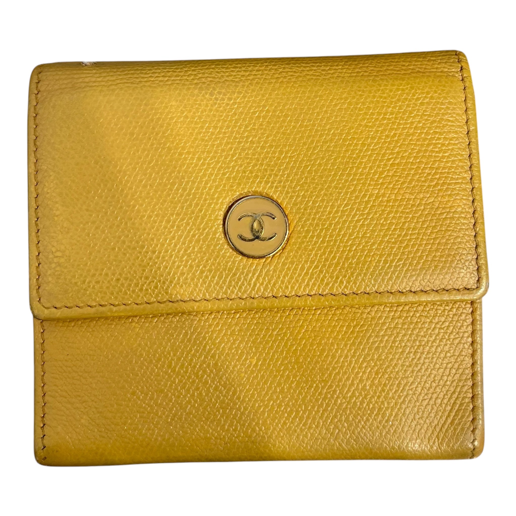 CHANEL/Wallet/Leather/BEG/L's/Caviar dbl flap compact wallet view 1