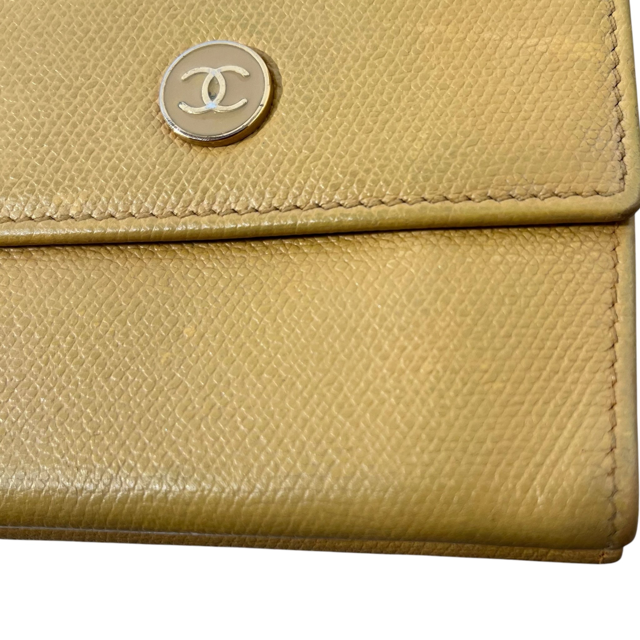 CHANEL/Wallet/Leather/BEG/L's/Caviar dbl flap compact wallet view 6