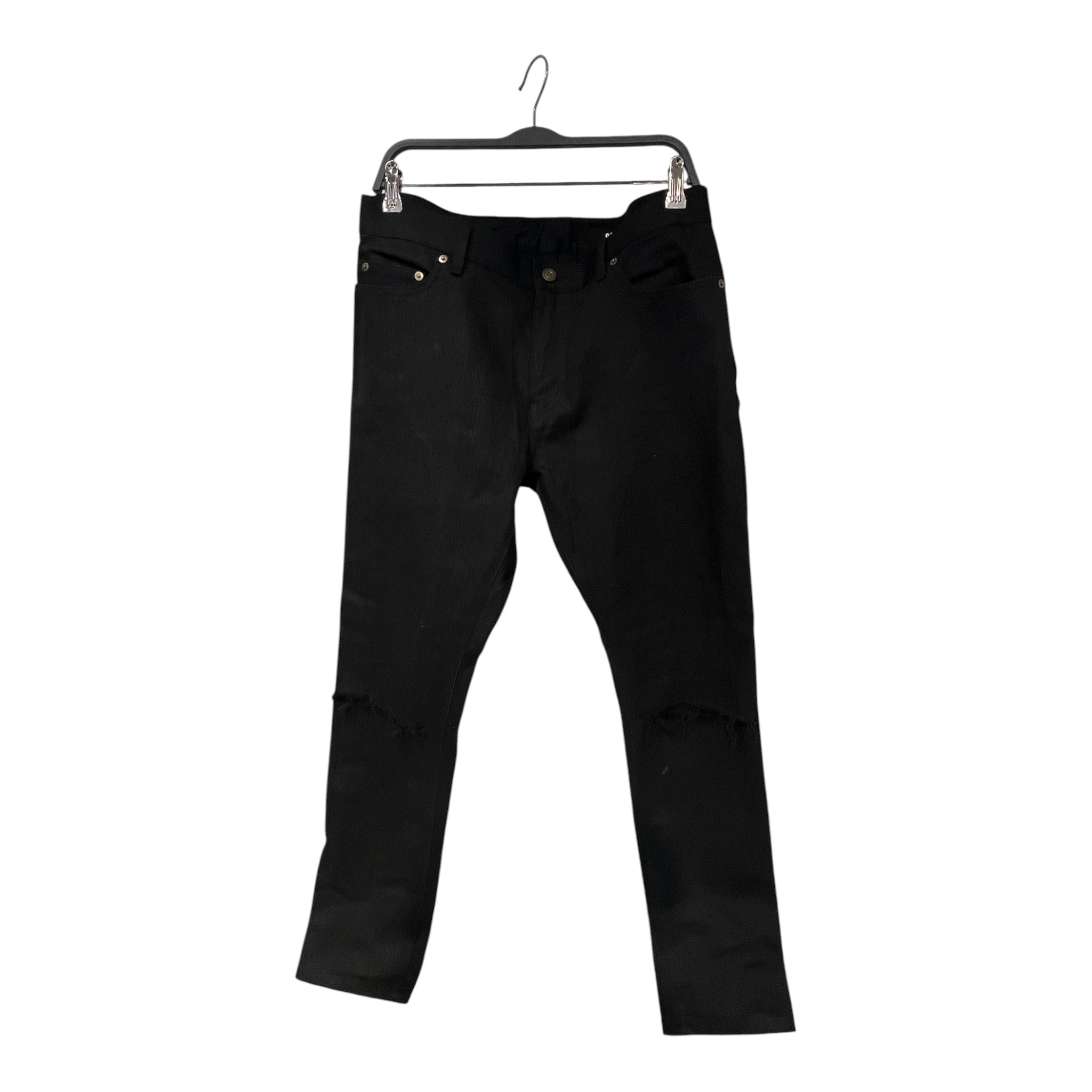 SAINT LAURENT/Skinny Pants/34/Cotton/BLK/SKINNY view 1