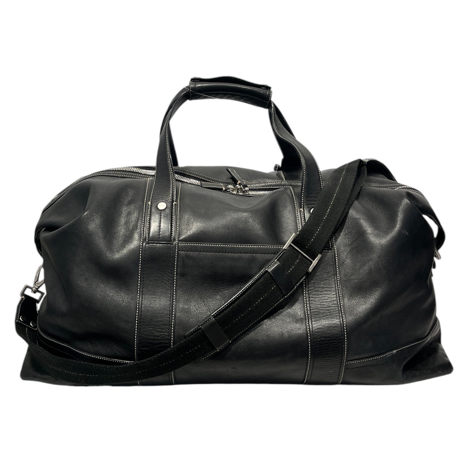 COACH/Luggage/Leather/BLK/Jumbo Duffle view 1
