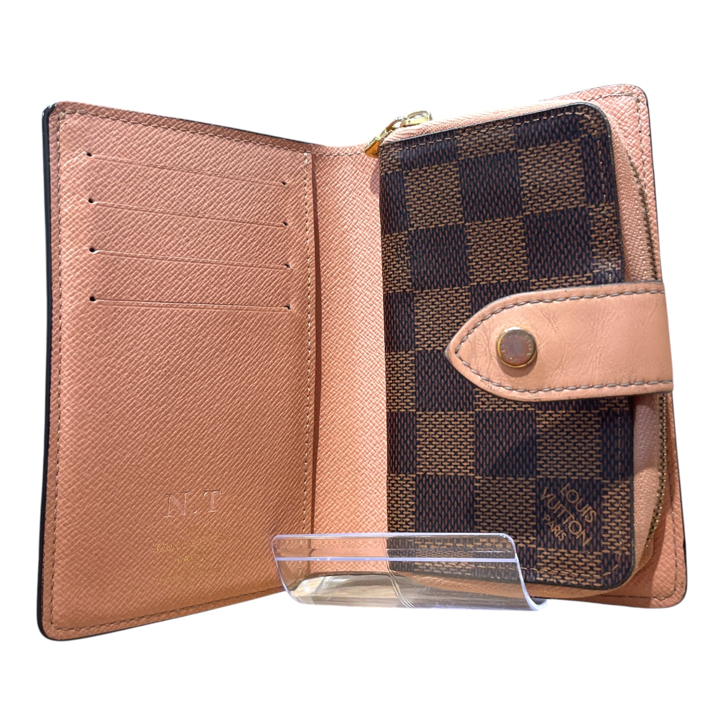 LOUIS VUITTON/Bifold Wallet/Monogram/Leather/BRW/L's/Juliette Damier Ebene Wallet view 5