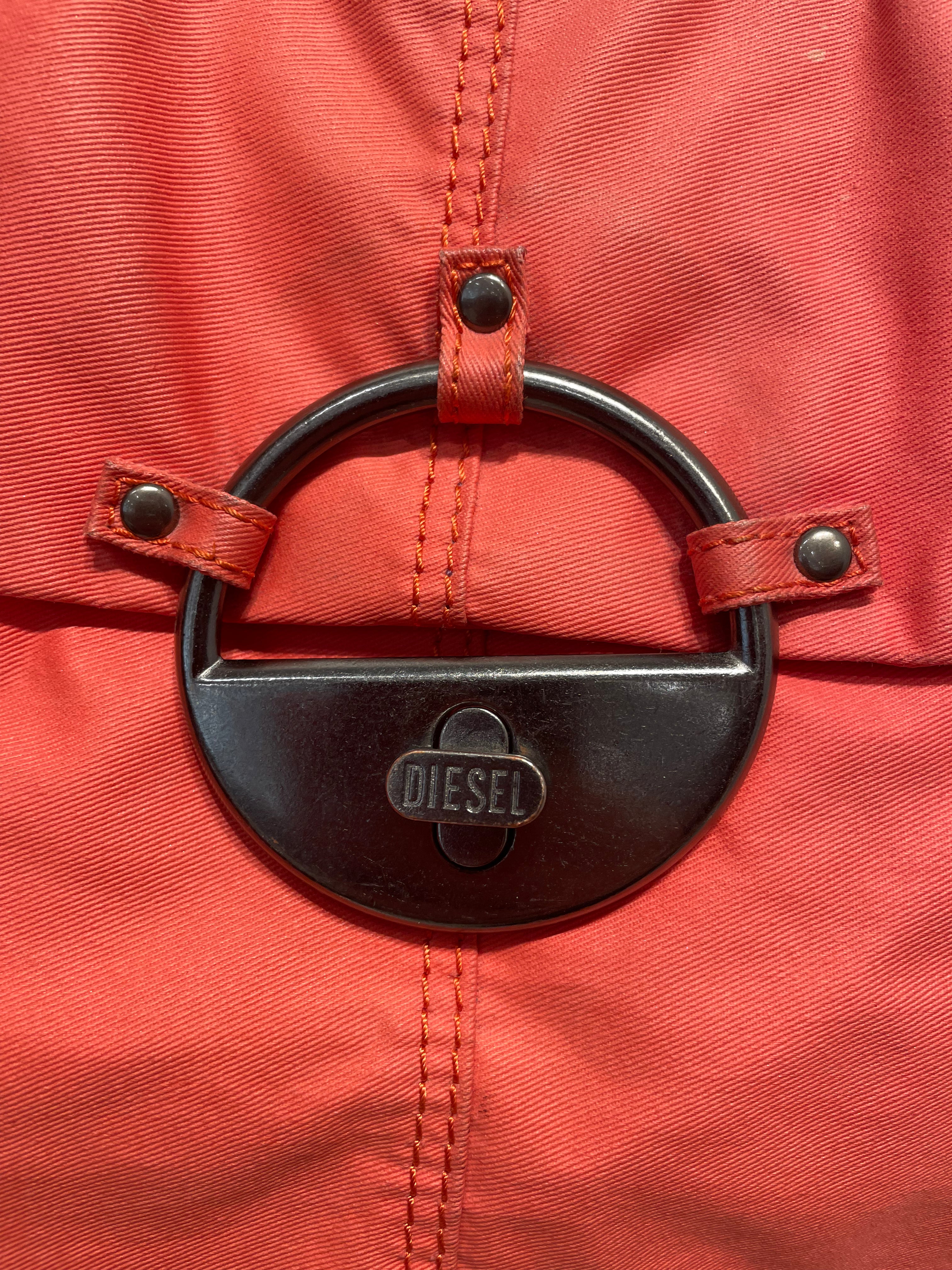 DIESEL/Bag/Nylon/ORN/Big turn lock view 3