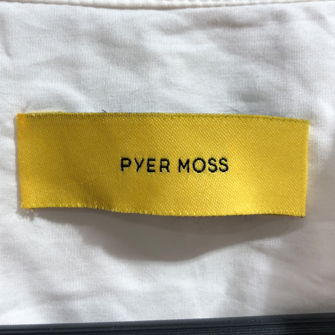 PYER MOSS/LS Shirt/L/Cotton/WHT/button up w/ rings on pockets view 3
