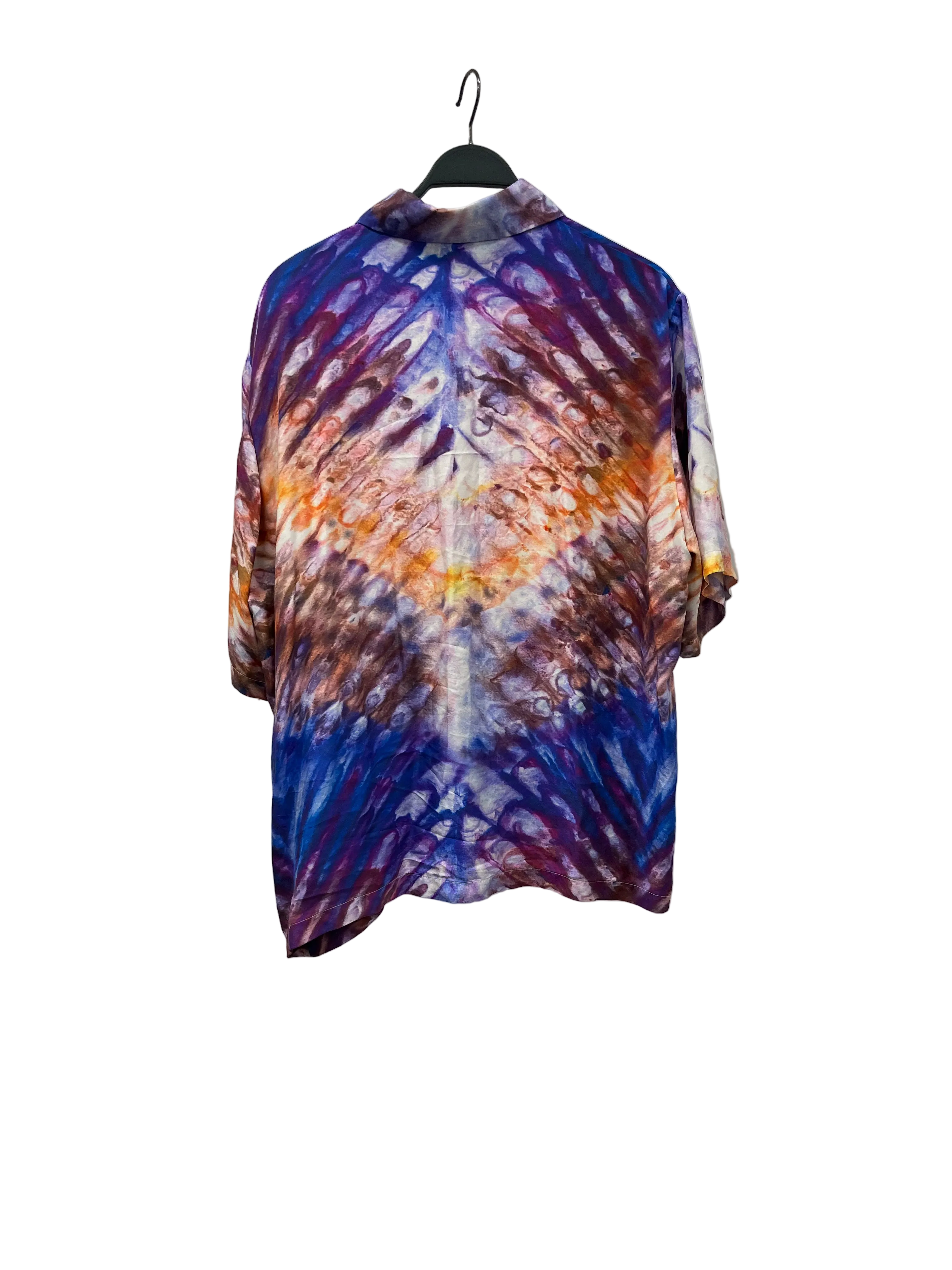AMIRI/SS Shirt/XXL/Silk/MLT/All Over Print/TIE DYE SILK BOWLING SHIRT view 2