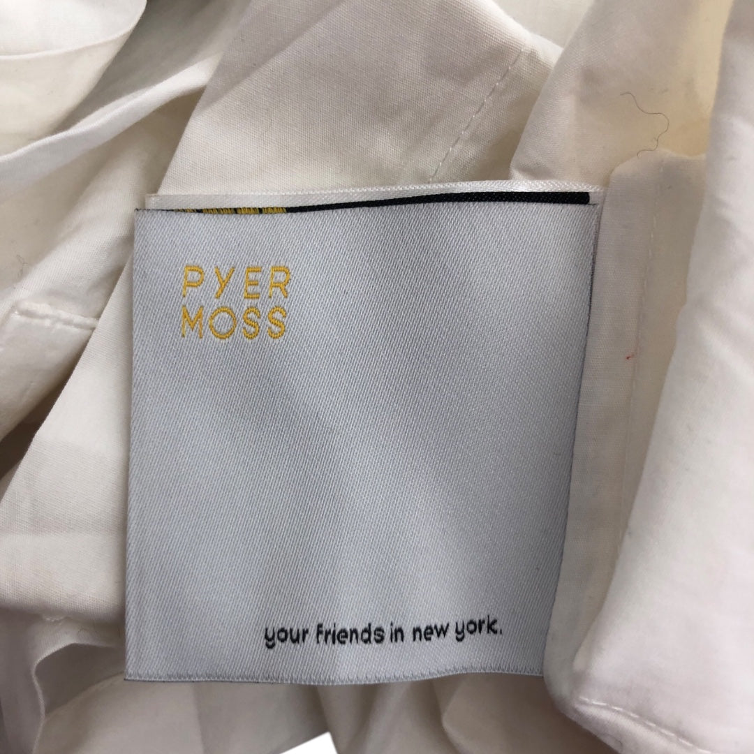 PYER MOSS/LS Shirt/L/Cotton/WHT/button up w/ rings on pockets view 4