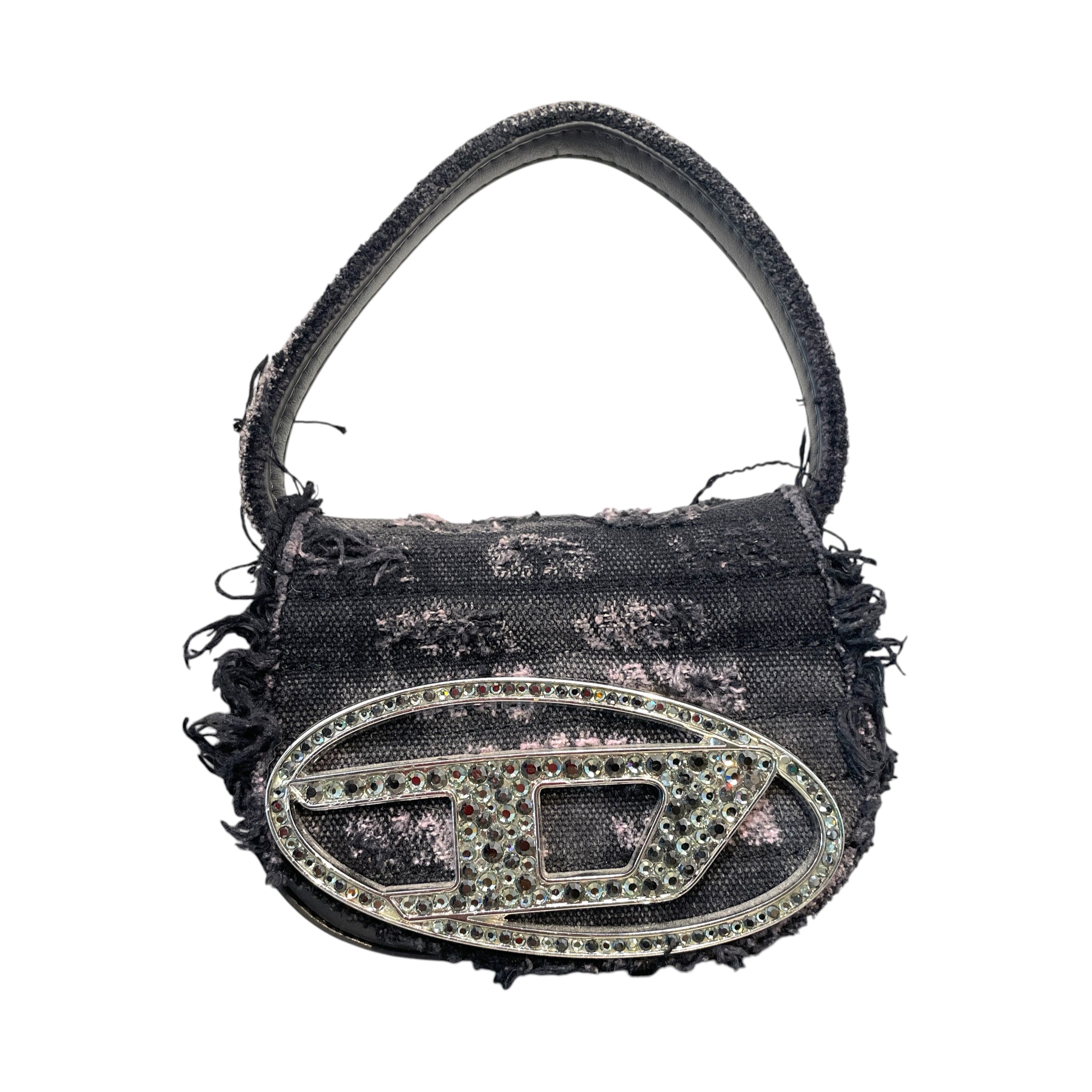 DIESEL/Bag/All Over Print/Denim/GRY/1DR XS Distressed Bag view 1