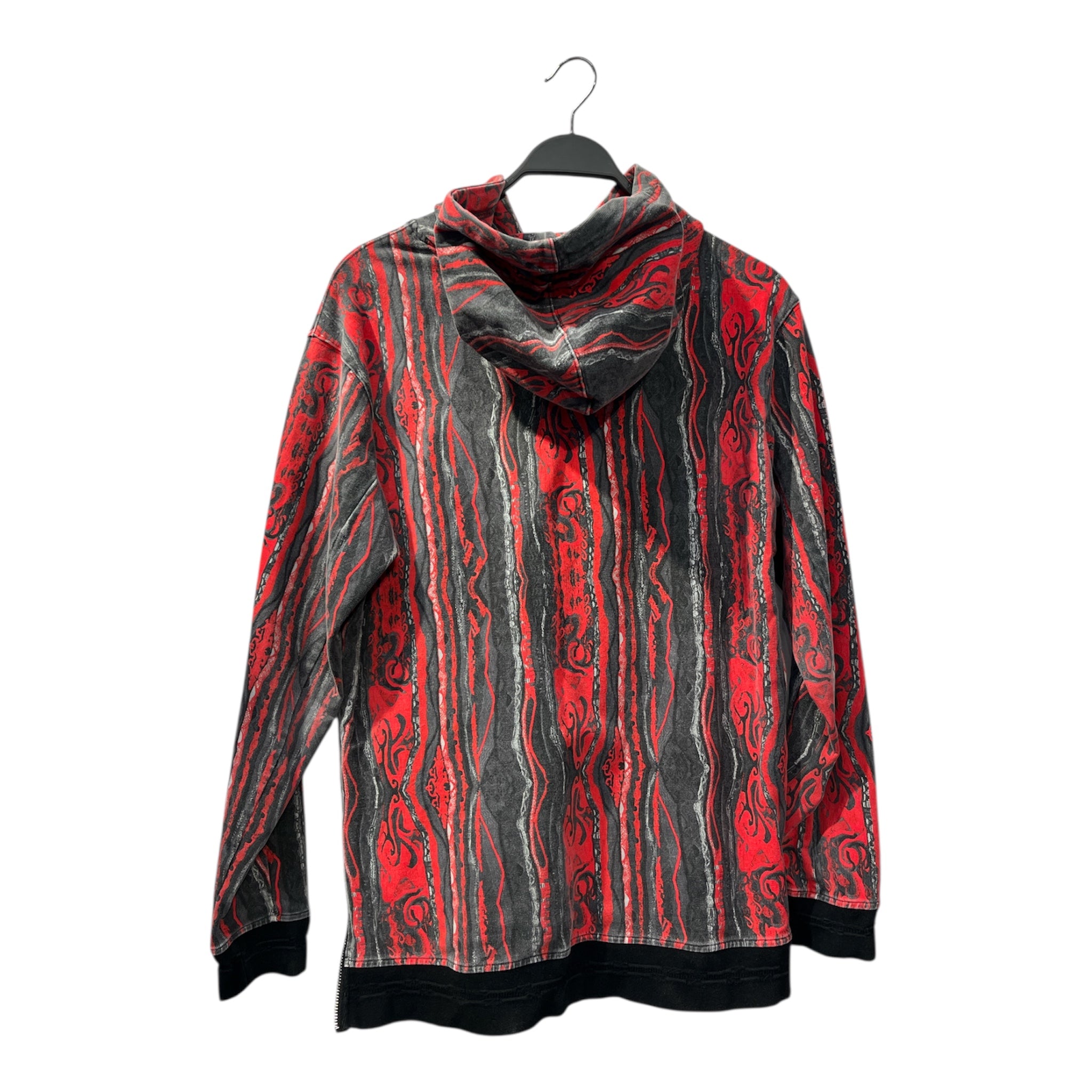 COOGI/Hoodie/L/Stripe/Cotton/RED/RED & GREY PATTERN view 2