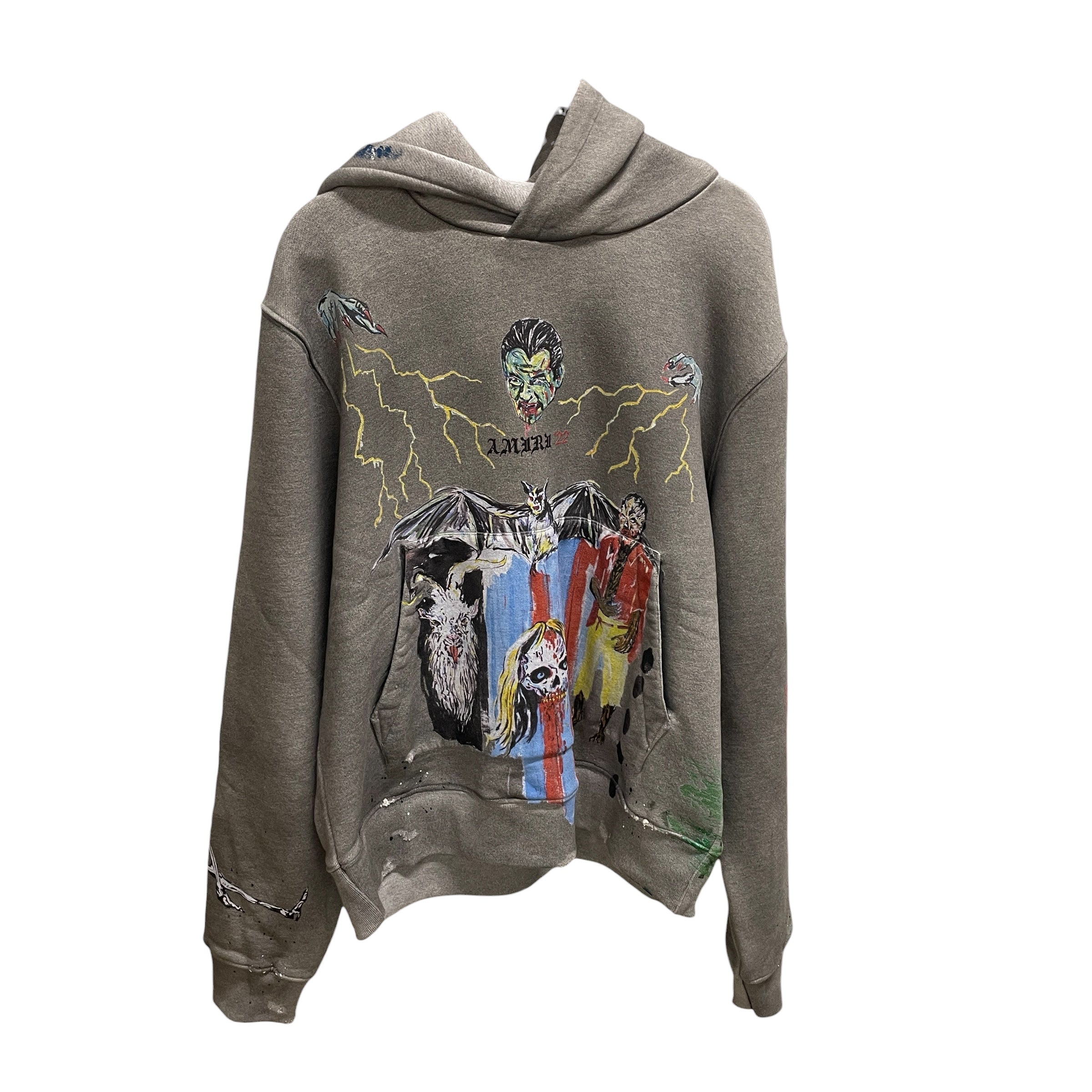AMIRI/Hoodie/M/Graphic/Cotton/GRY/WES LANG/ VAMPIRE view 3