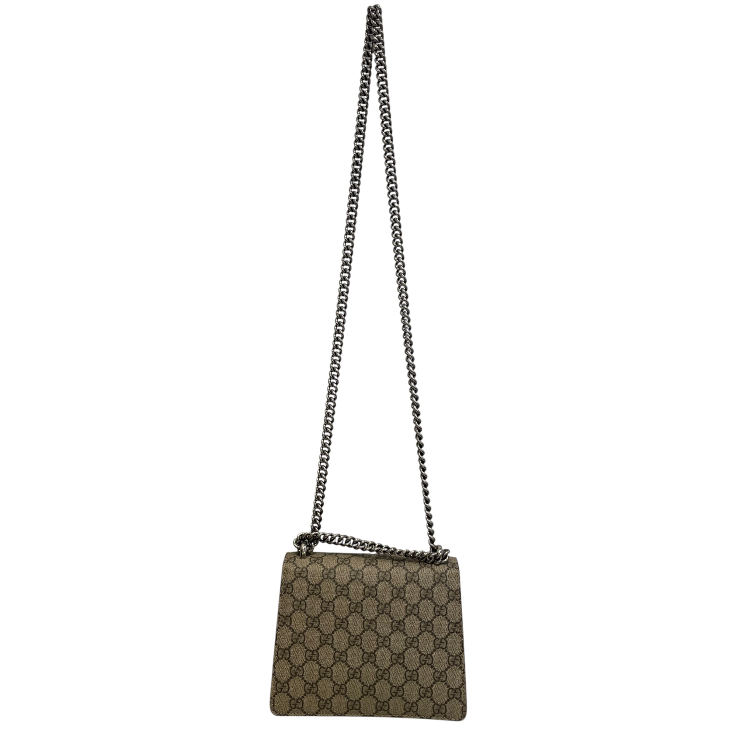 GUCCI/Cross Body Bag/Monogram/Suede/BEG/mini dionysus gg supreme cnvs view 2
