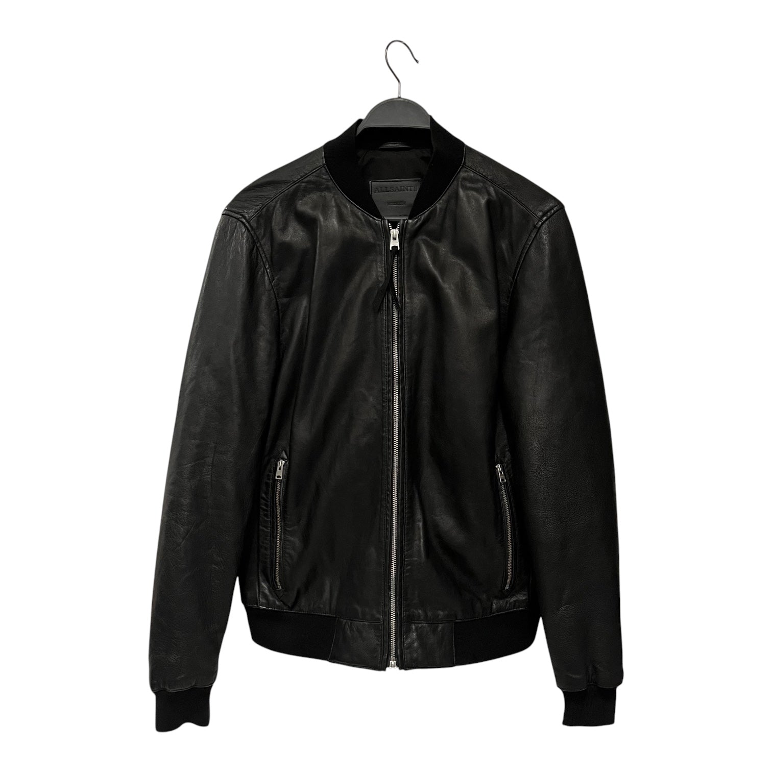 ALLSAINTS/Leather Jkt/M/Leather/BLK/made in india view 1