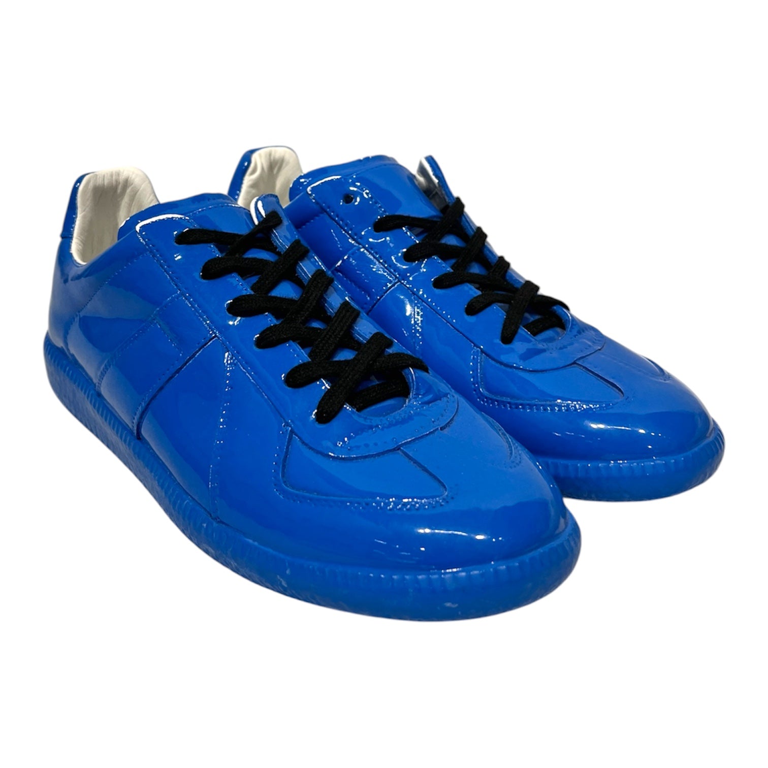 Maison Margiela/Low-Sneakers/EU 38/BLU/replica/ blue dipped leather/ view 1