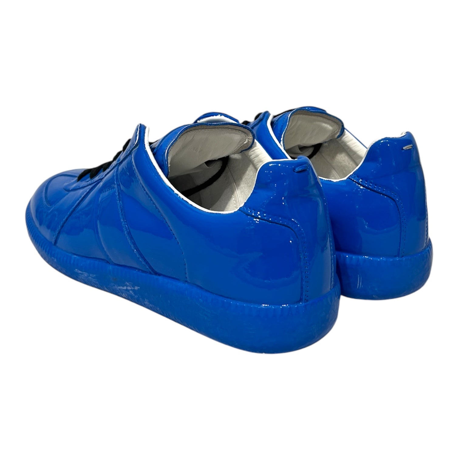 Maison Margiela/Low-Sneakers/EU 38/BLU/replica/ blue dipped leather/ view 2