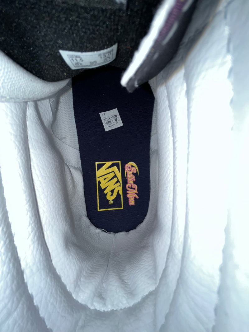 VANS/Hi-Sneakers/US 11.5/Cotton/WHT/sk8 HI SAILOR MOON