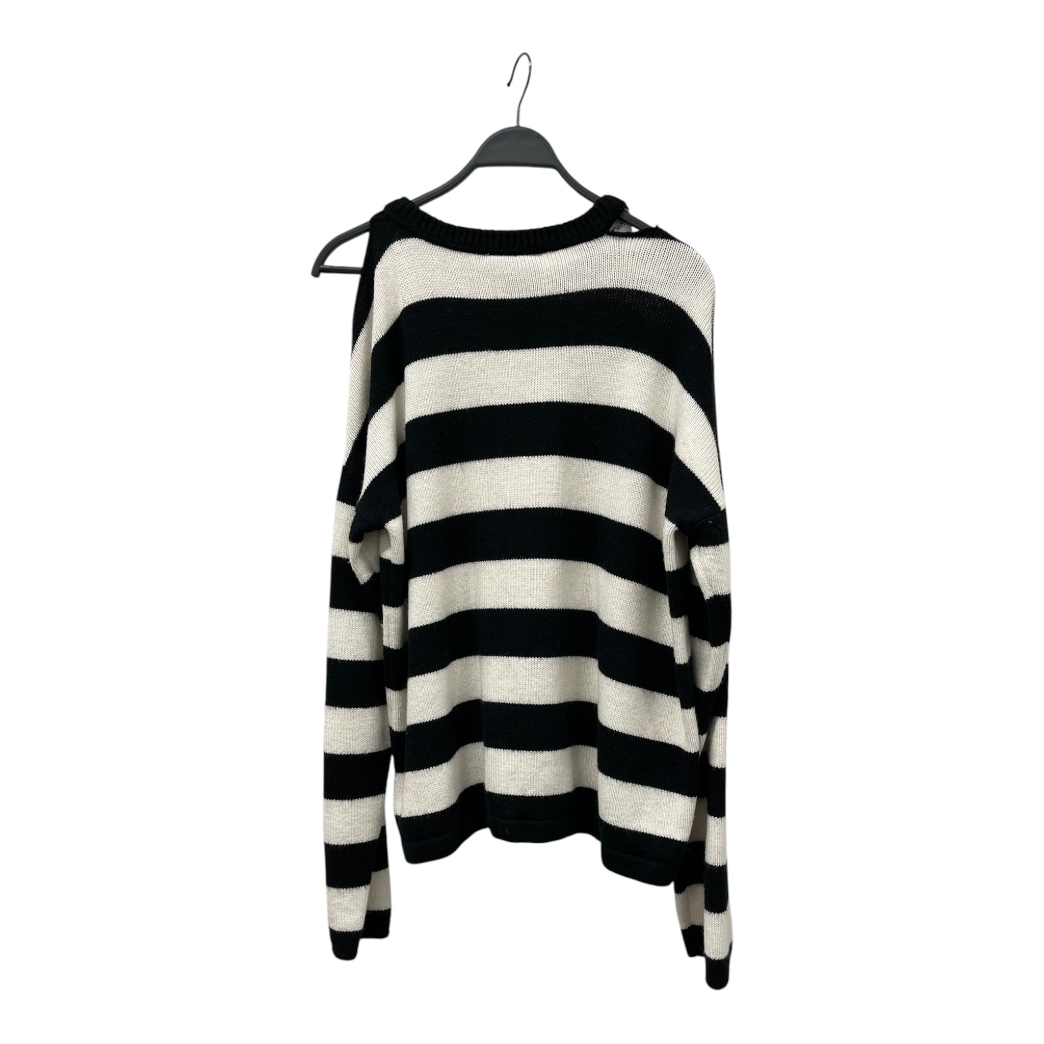 Maison Margiela/Heavy Sweater/OS/Stripe/Cotton/WHT/Oversize/STRIPED SWEATER view 2