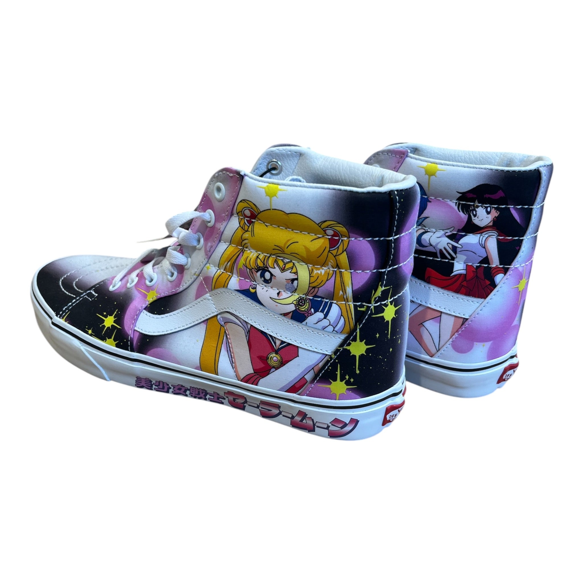 VANS/Hi-Sneakers/US 11.5/Cotton/WHT/sk8 HI SAILOR MOON view 2