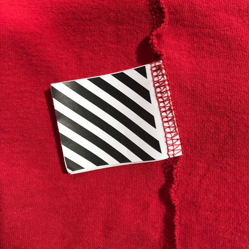 OFF-WHITE/T-Shirt/L/Cotton/RED/Airport Tape