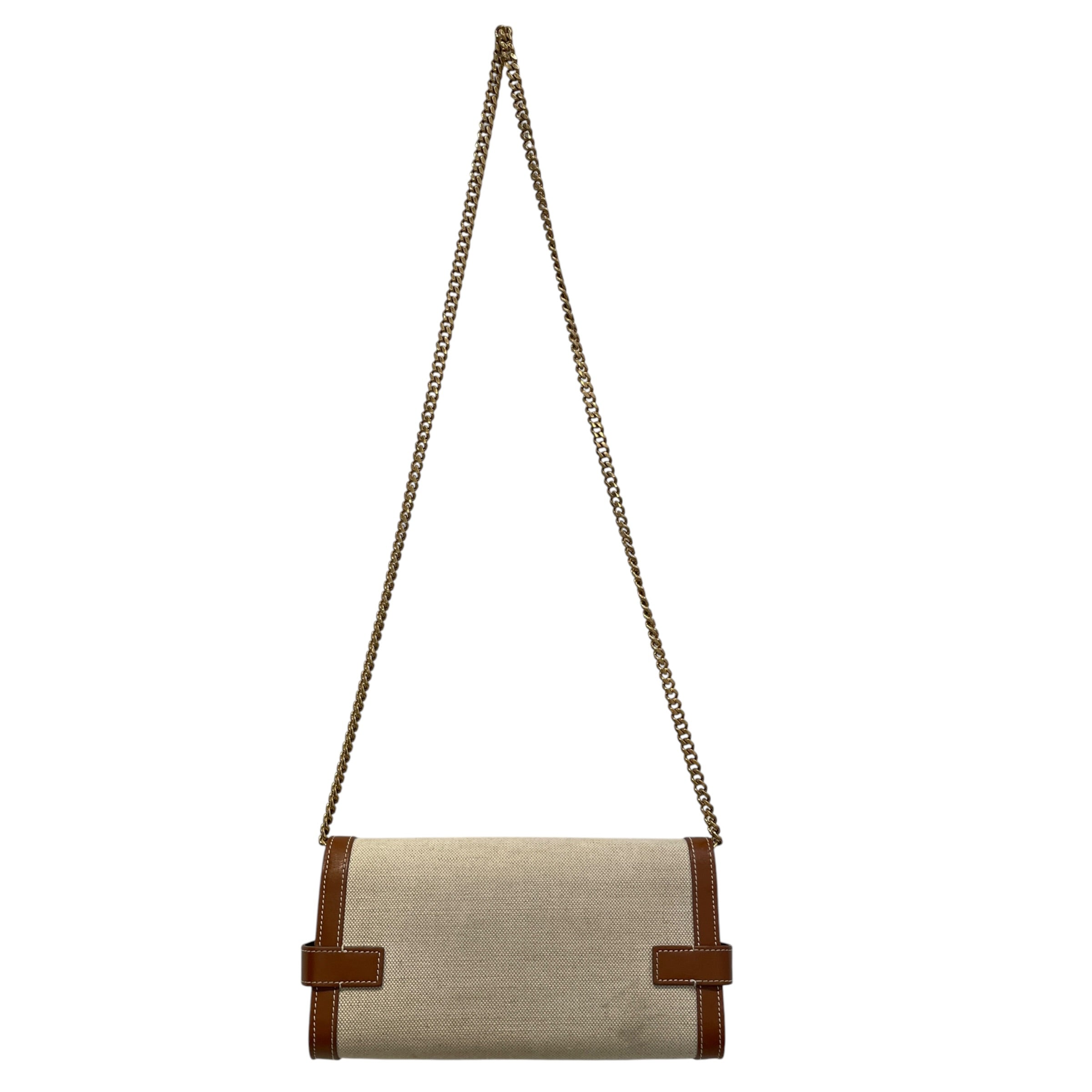 BALMAIN/Cross Body Bag/Leather/IVR/b buzz 23 in canvas, leather view 2