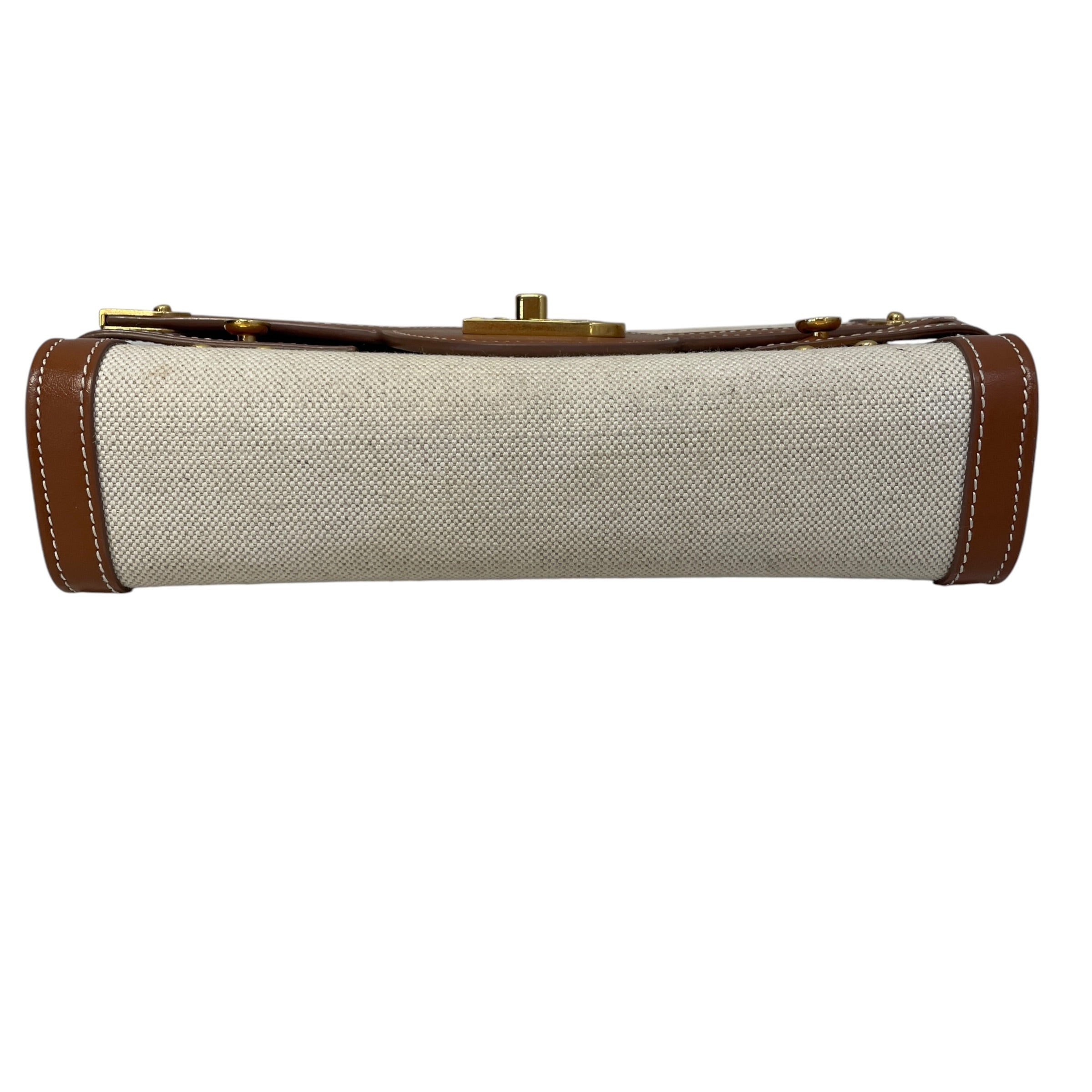 BALMAIN/Cross Body Bag/Leather/IVR/b buzz 23 in canvas, leather view 3