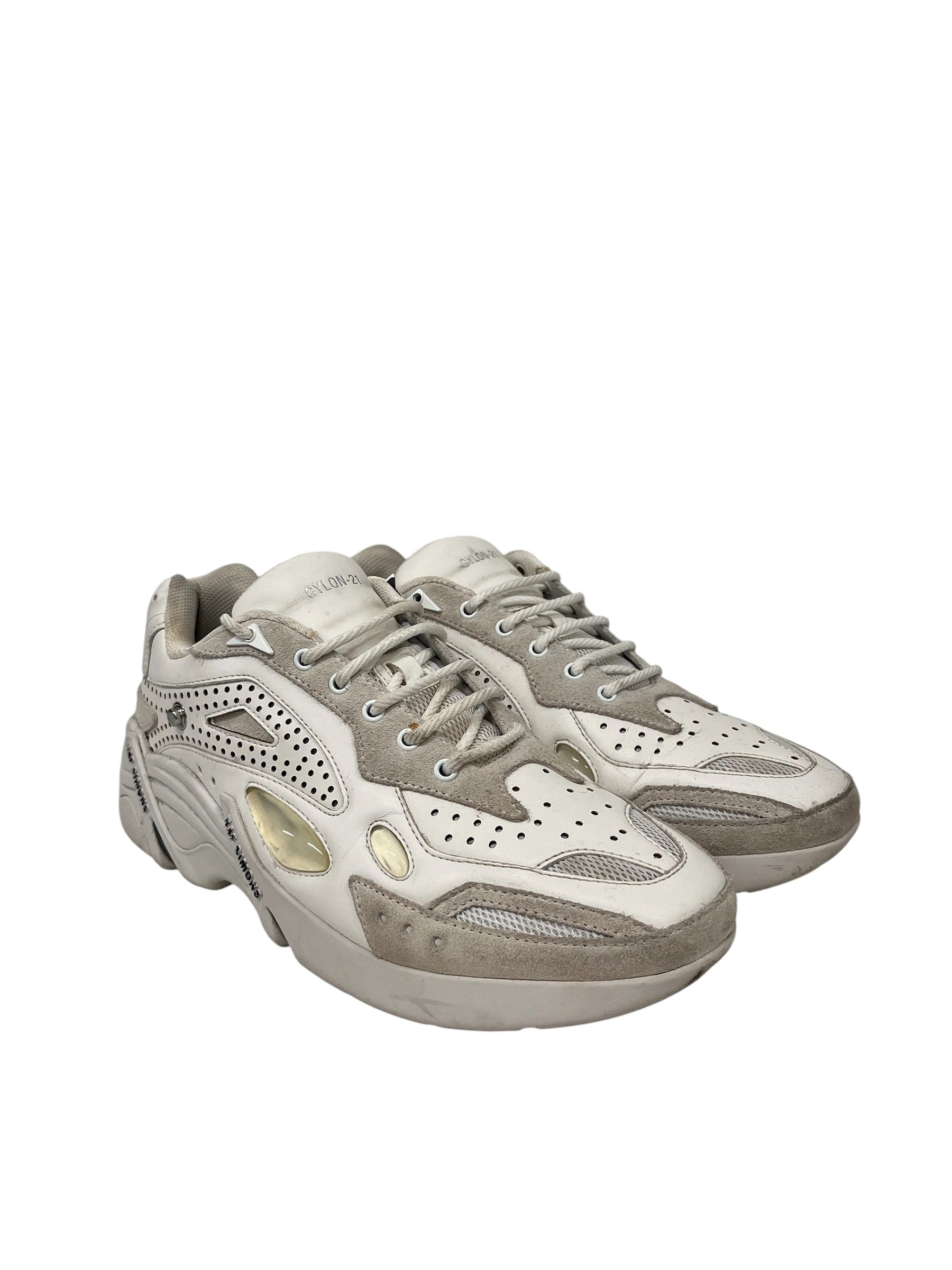 RAF SIMONS/Hi-Sneakers/EU 42/Leather/WHT/CYLON 21 view 1