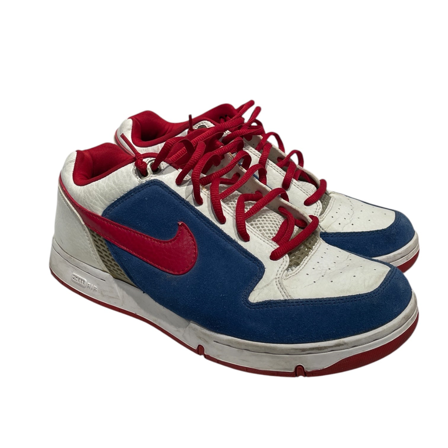 NIKE SB/Low-Sneakers/US 9.5/Cotton/BLU/ZOOM AIR ANGUS "PABST" view 1