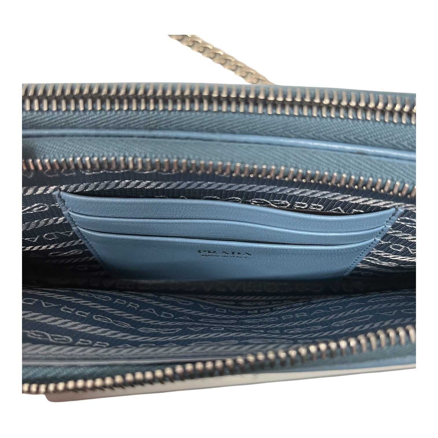 PRADA/Cross Body Bag/Leather/BLU/107 view 4