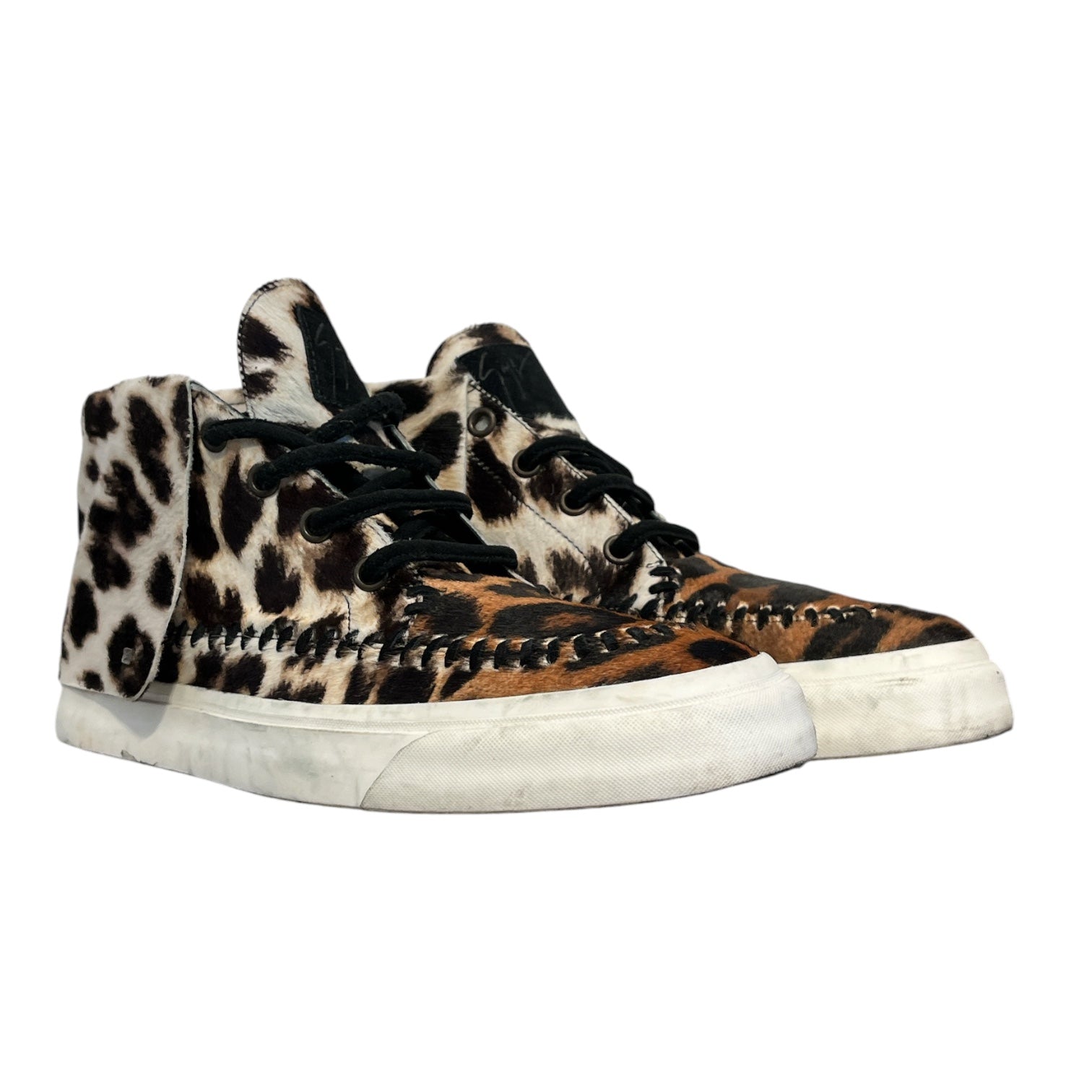 Giuseppe Zanotti/Hi-Sneakers/EU 44/Animal Pattern/Fur/BRW/ view 1