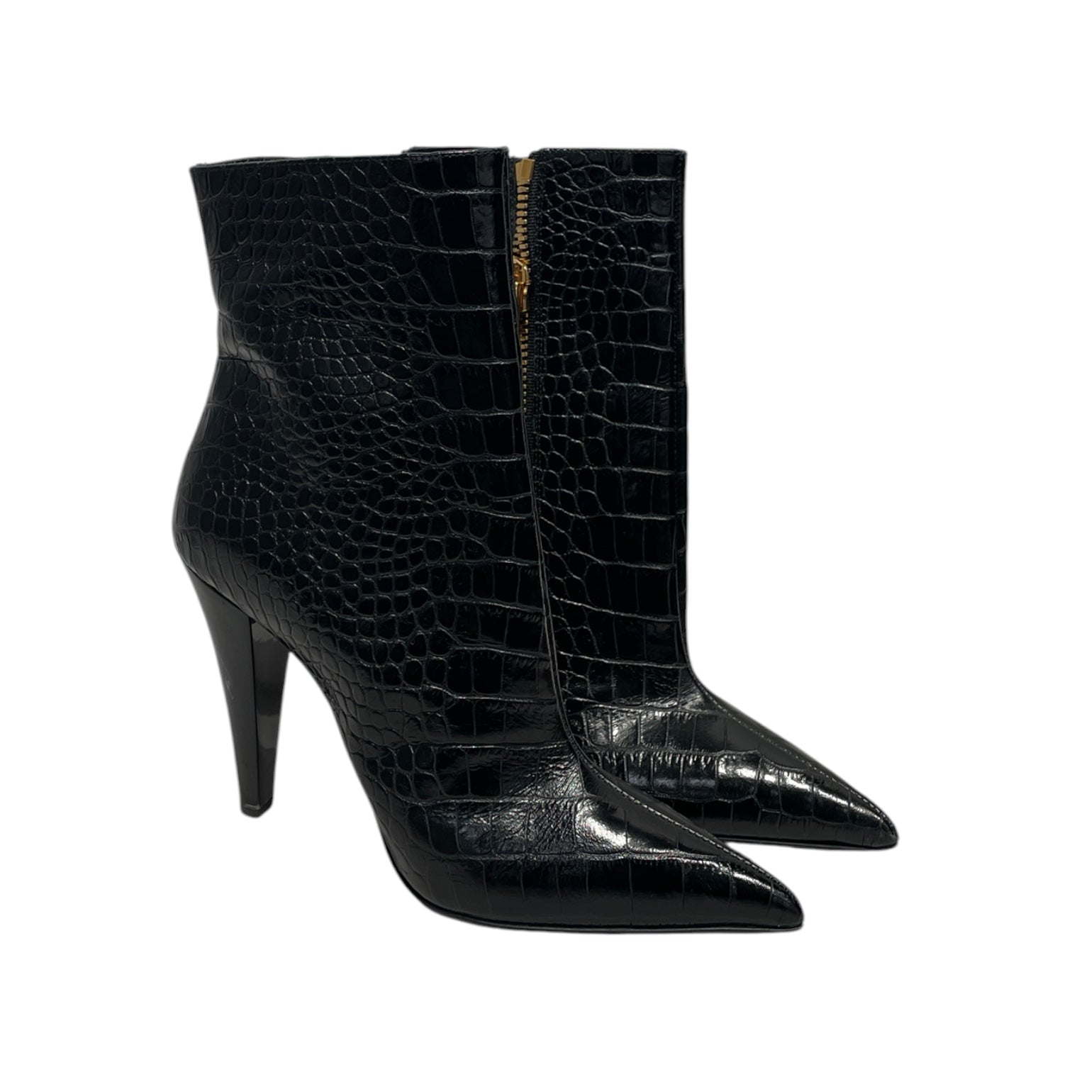 TOM FORD/Ankle Boots/EU 37/Animal Pattern/Leather/BLK/ view 1