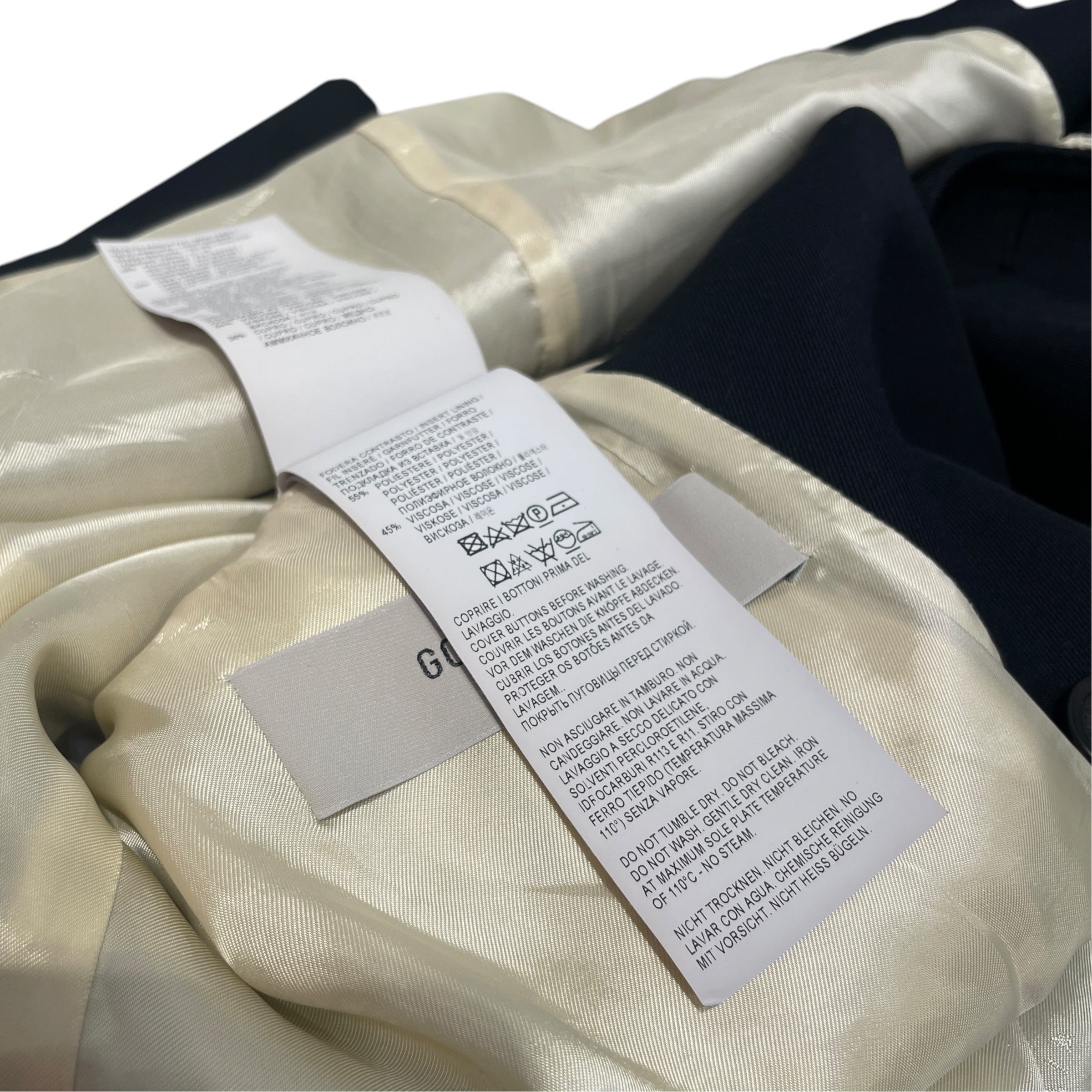 GOLDEN GOOSE/Tailored Jkt/54/Cotton/NVY/Button-up Two Star Blazer view 6