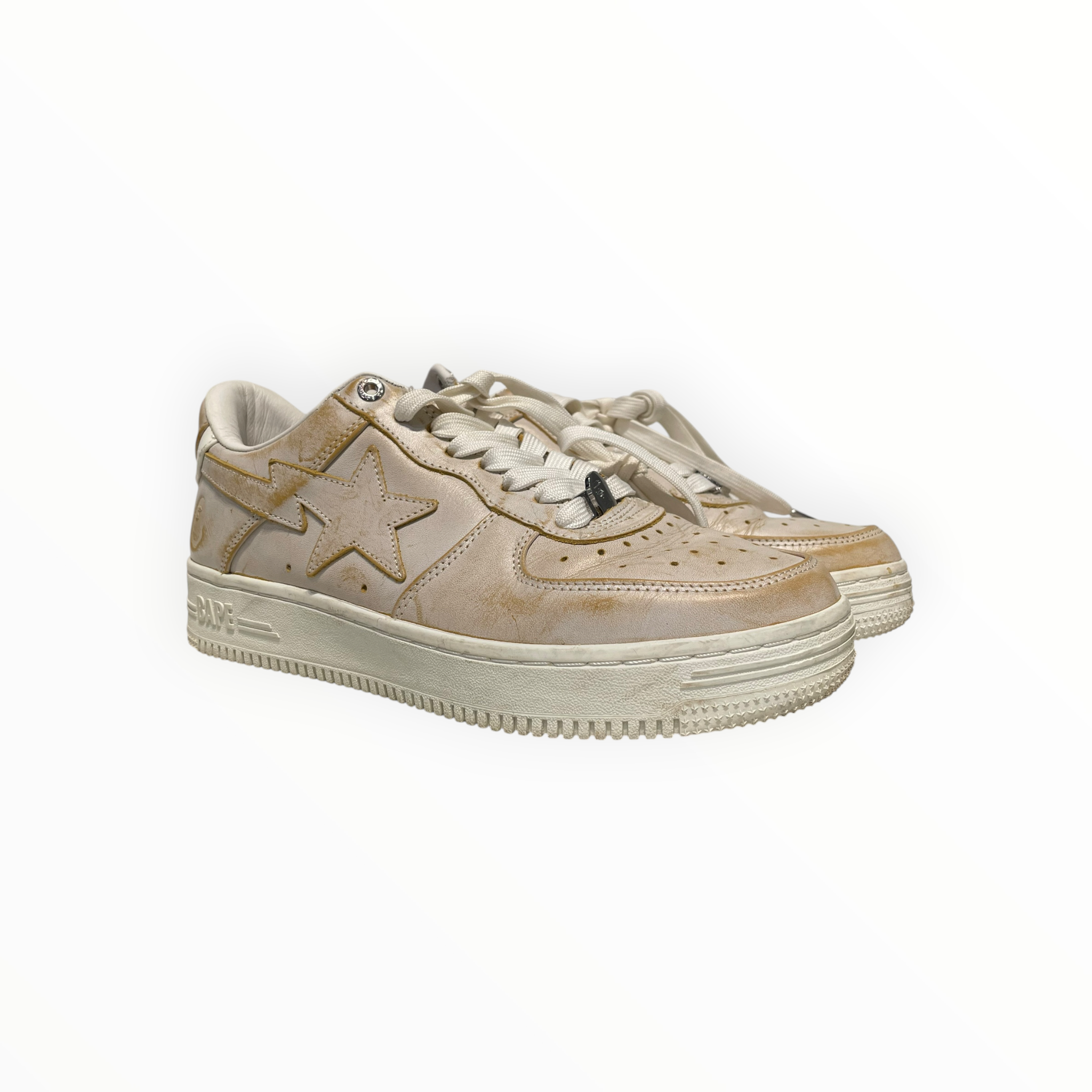 BAPE STA!/Low-Sneakers/US 9/Leather/CML/BAPE STA #5 BEIGE view 1