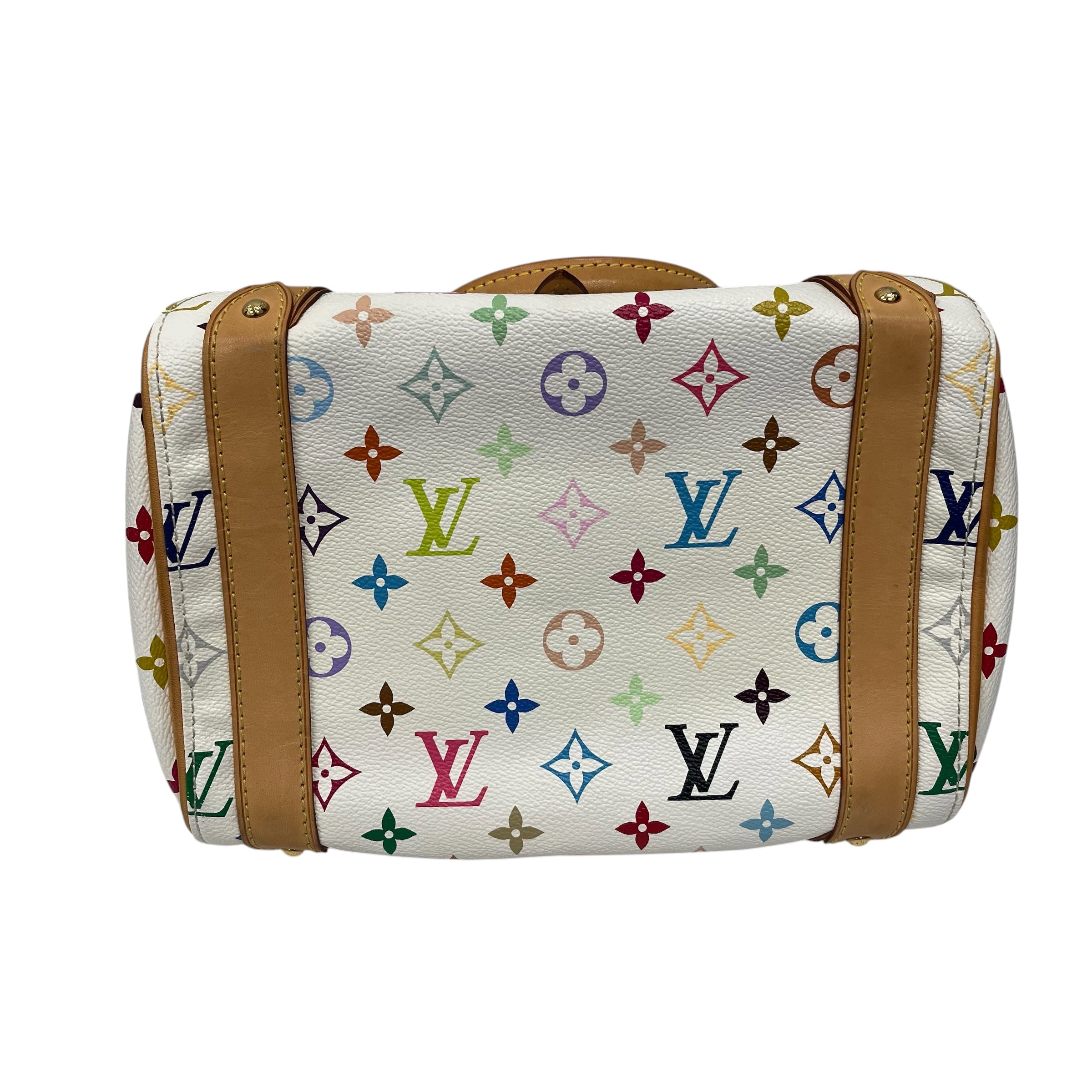 LOUIS VUITTON/Hand Bag/Monogram/Leather/WHT/Priscilla Multico view 3