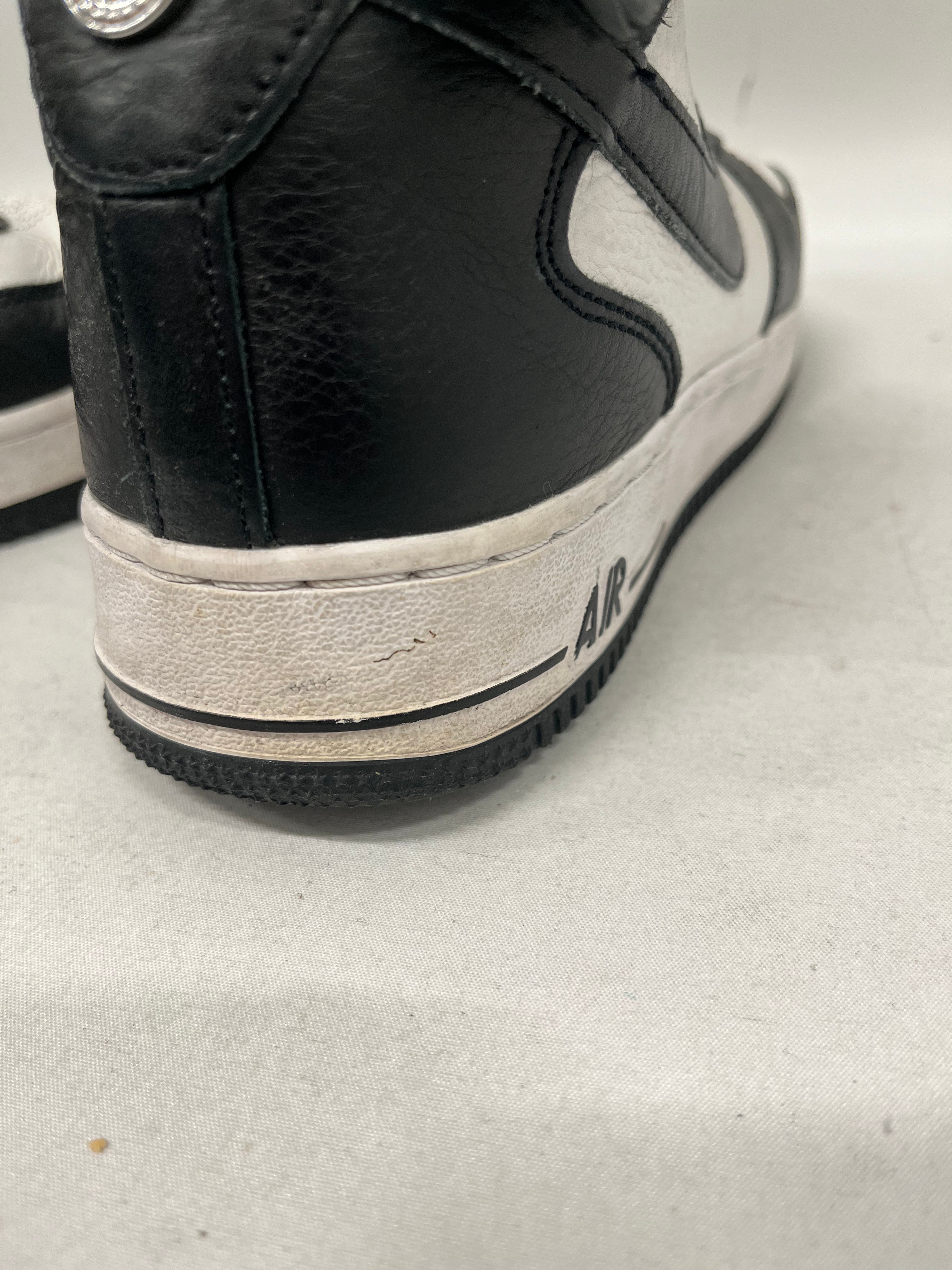 NIKE/STUSSY/AIR FORCE 1 07 MID SP/Hi-Sneakers/US 8.5/Border/Leather/WHT/DJ7840-002 view 5